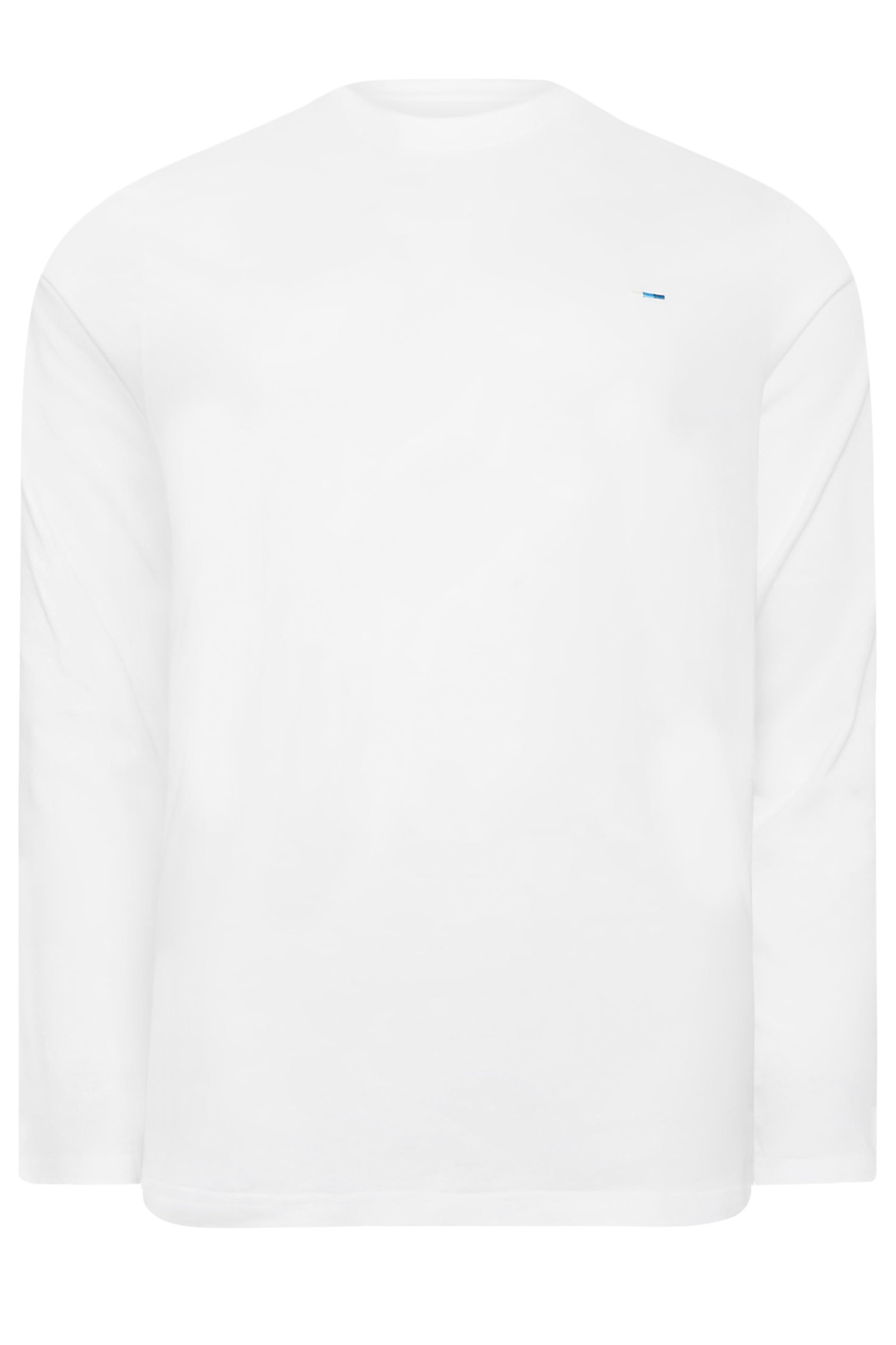 BadRhino Big & Tall White Extra Long Core Long Sleeve T-Shirt | BadRhino 3