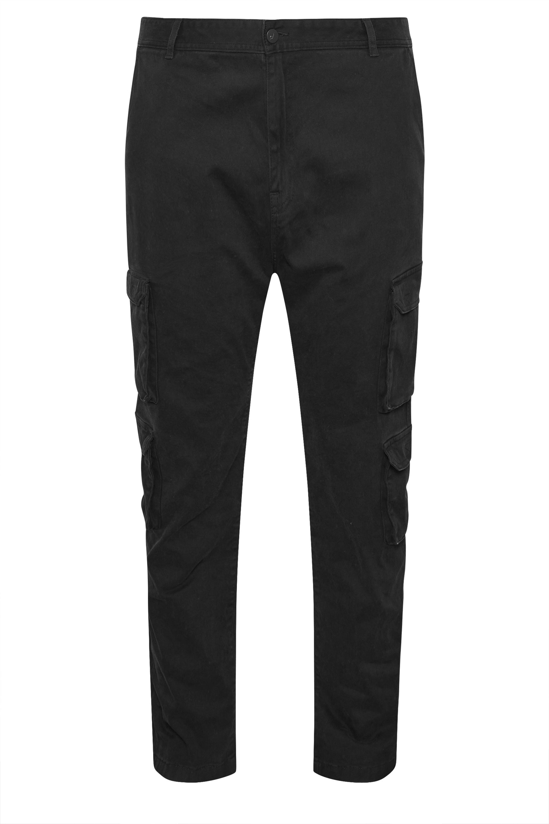 BadRhino Big & Tall Black Cargo Trousers | BadRhino 6