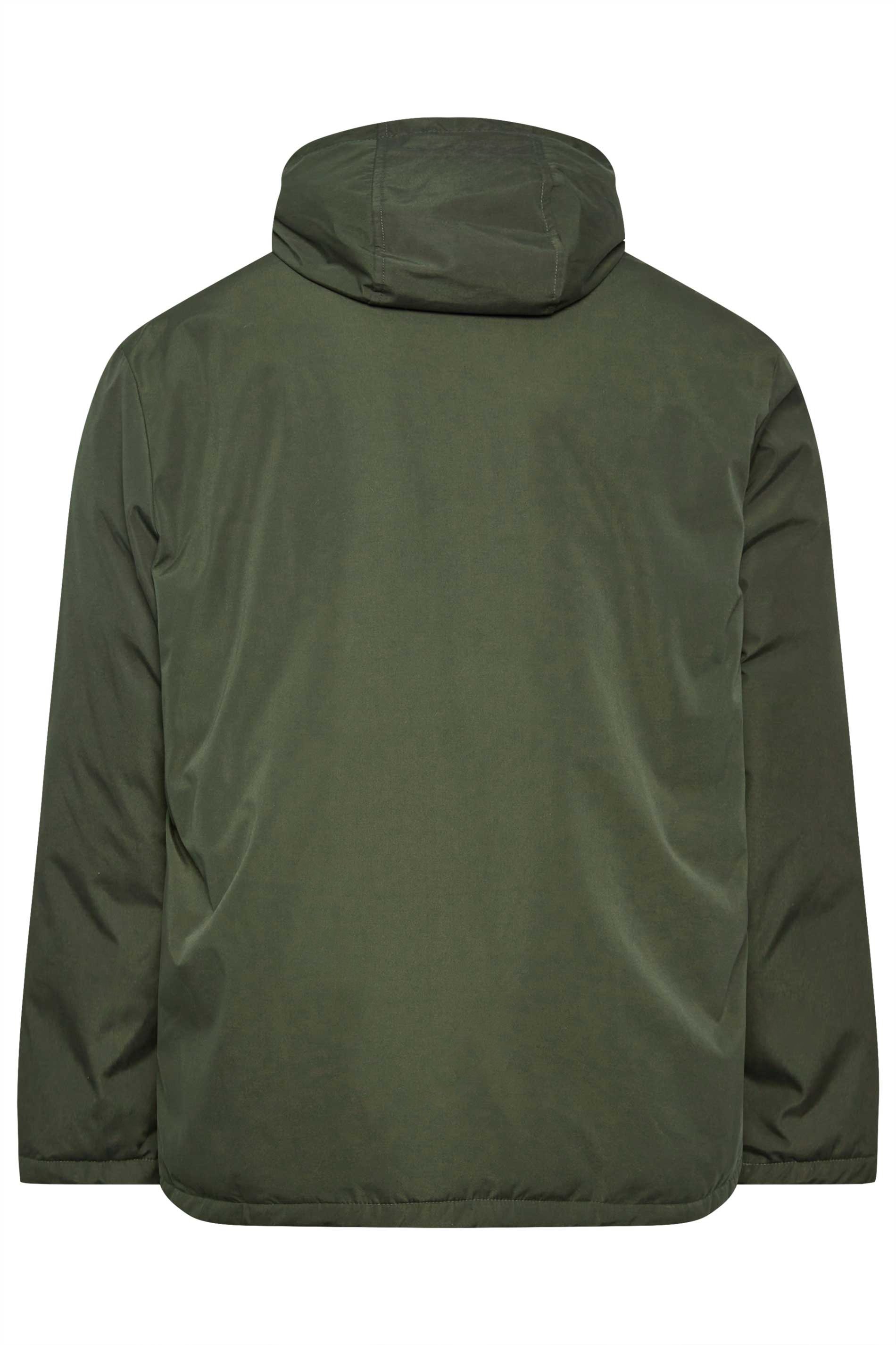 BadRhino Big & Tall Khaki Green Long Hooded Parka | BadRhino 5