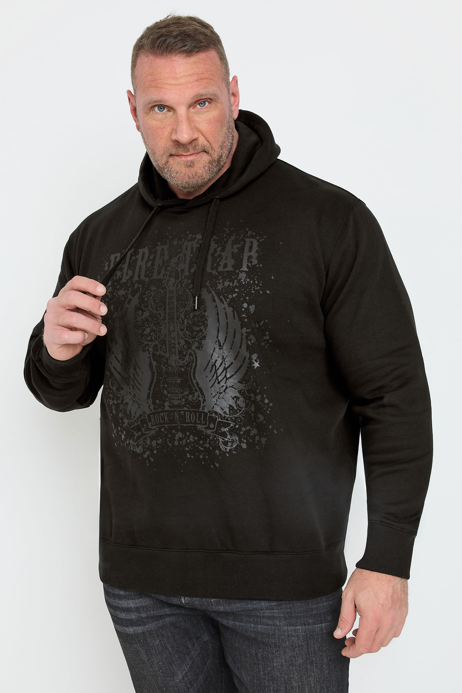 FIRETRAP Big & Tall Black Hoodie | BadRhino 2