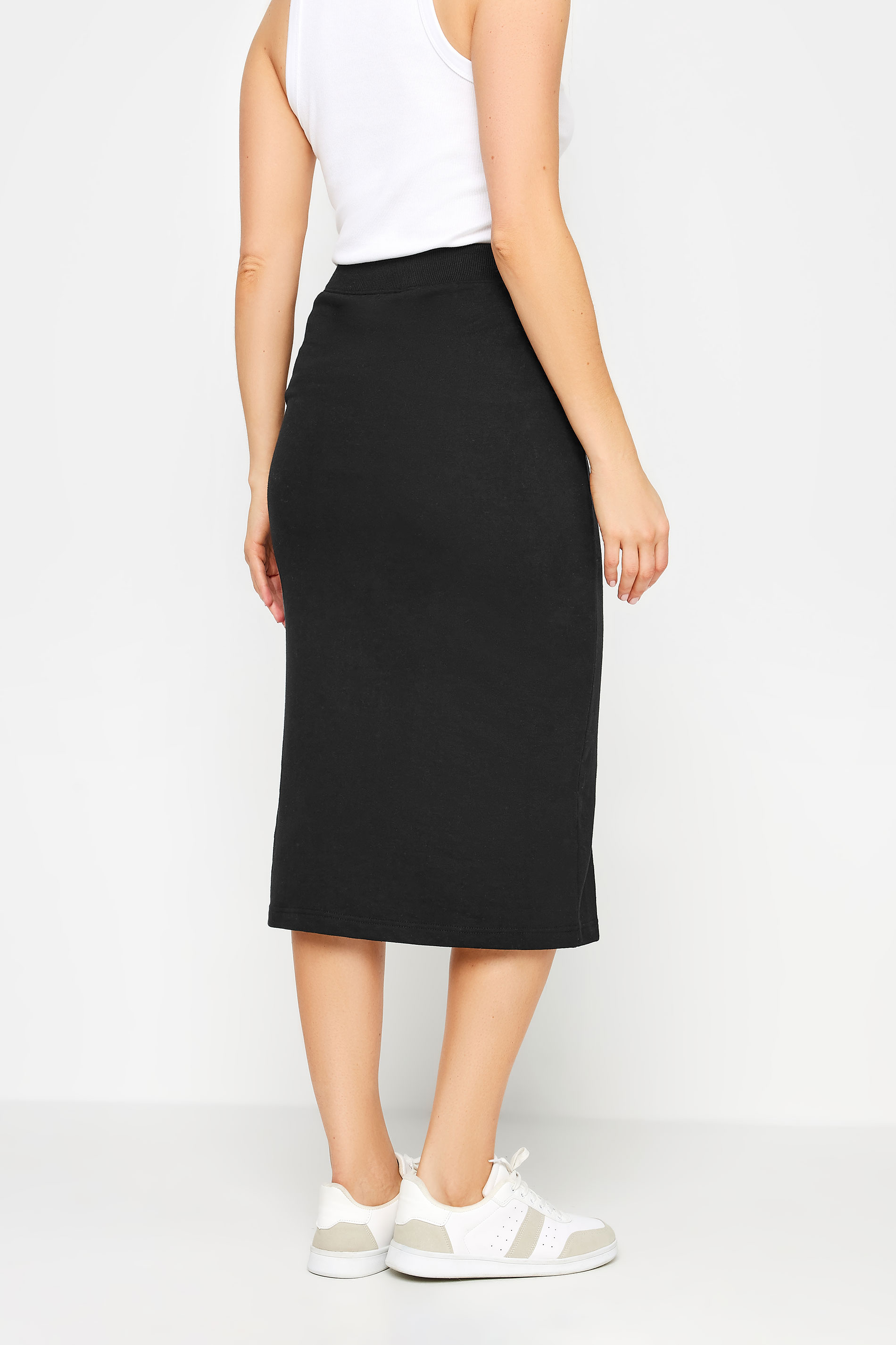 LTS Tall Women's Black Midi Sweat Skirt | Long Tall Sally 3