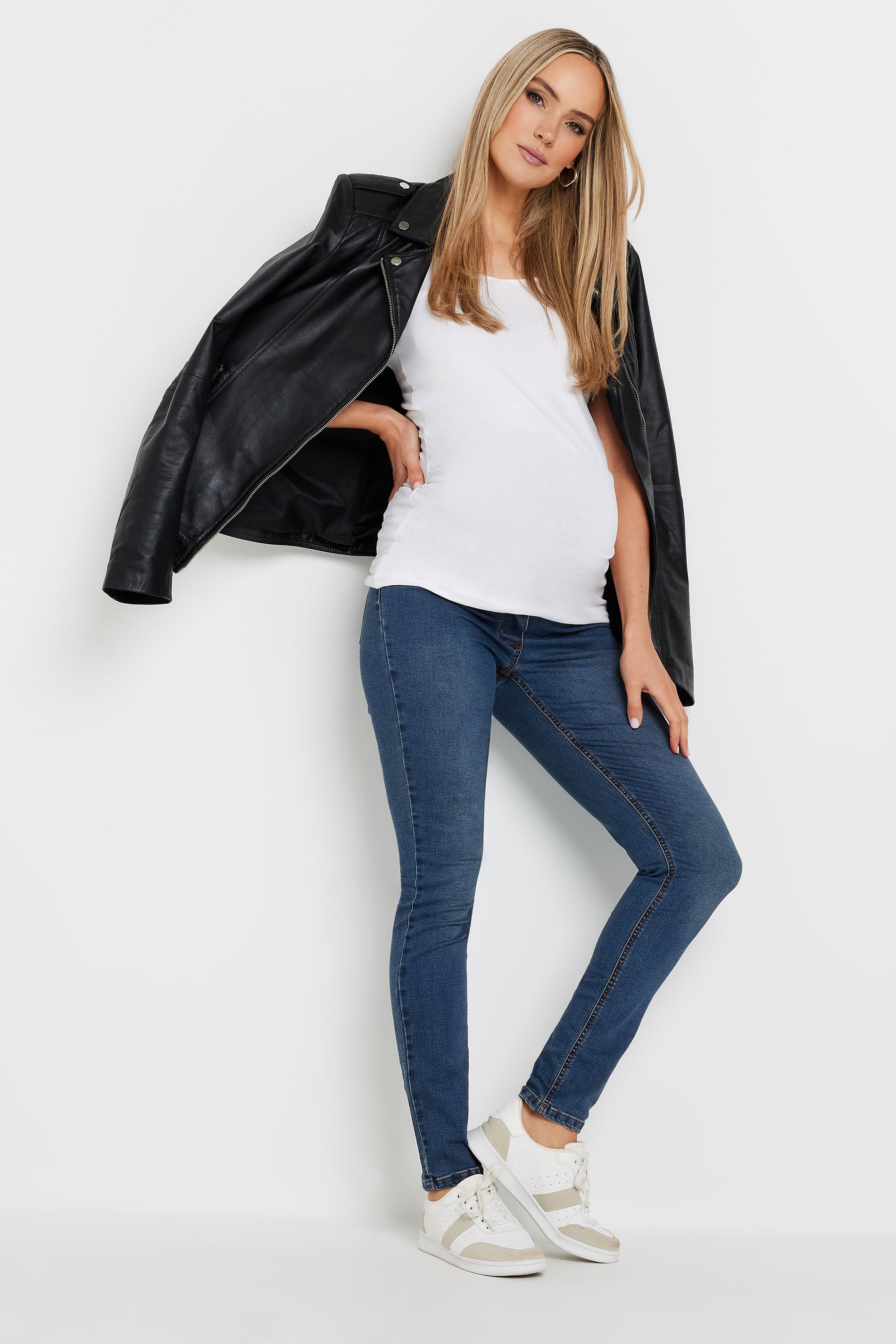 LTS Tall Maternity Blue Skinny AVA Jeans | Long Tall Sally 1