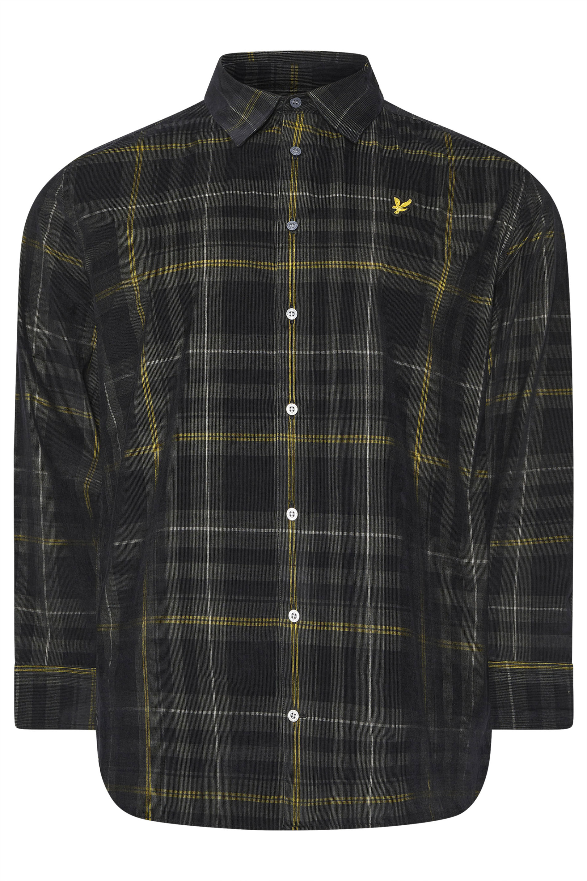 LYLE & SCOTT Big & Tall Black Check Shirt | BadRhino 3
