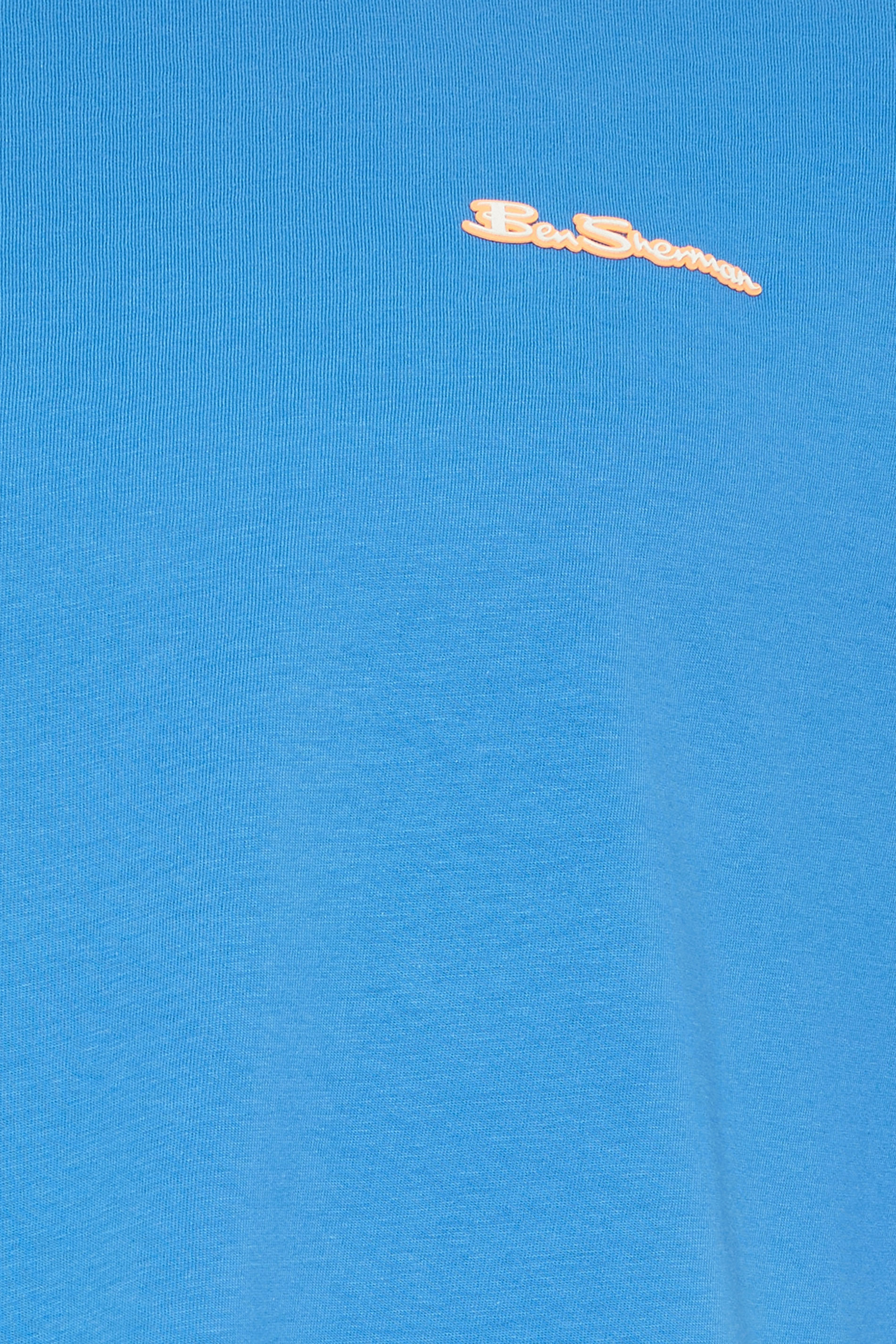 Ben Sherman Big & Tall Kingfisher Blue Signature T-Shirt | BadRhino 2