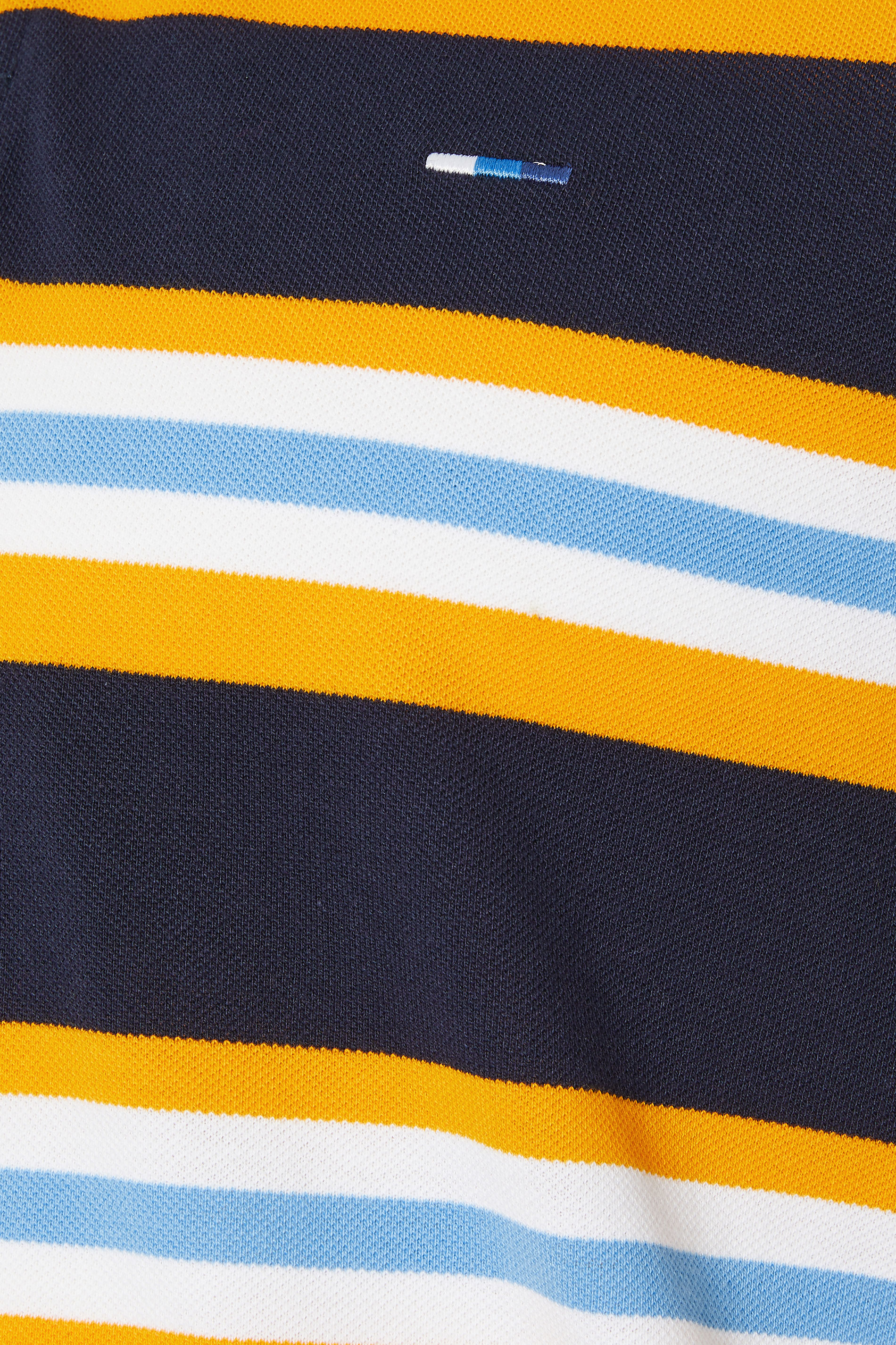 BadRhino Big & Tall Navy Blue & Yellow Striped Polo Shirt | BadRhino 7