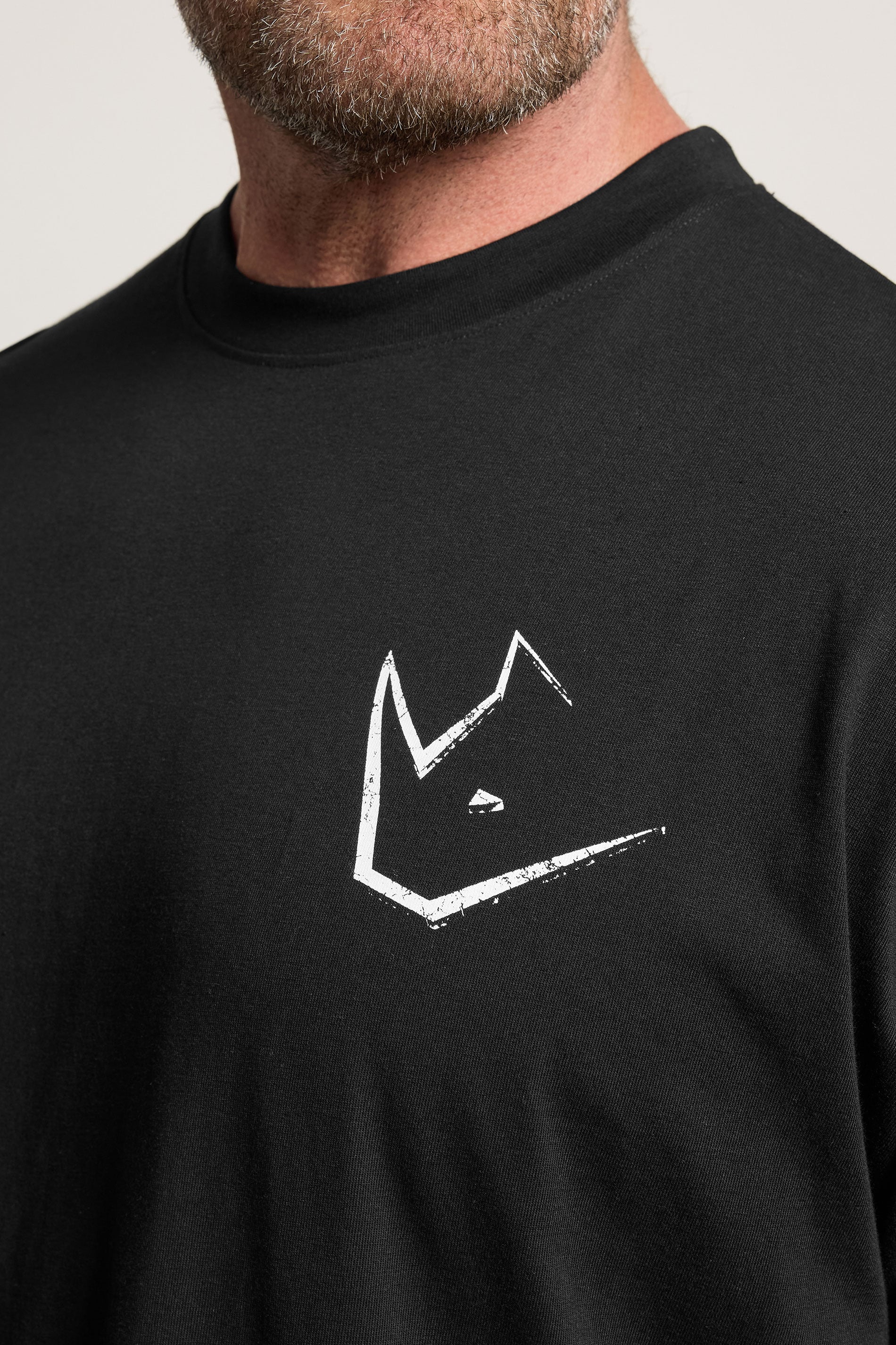 IronRhino Big & Tall Black Old English Logo T-Shirt | BadRhino 7