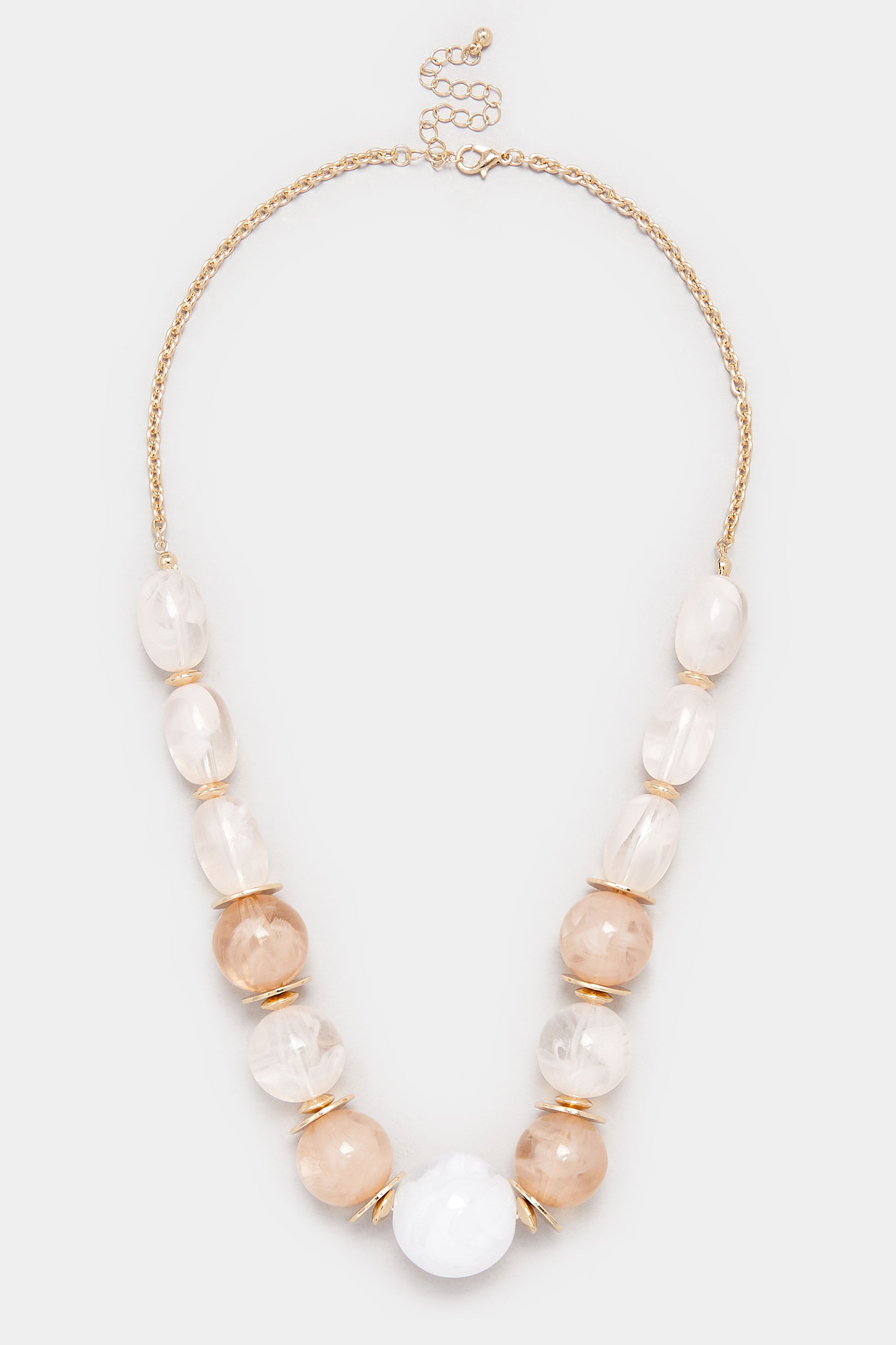 Gold Tone Beaded Statement Necklace | Yours Clothing 2