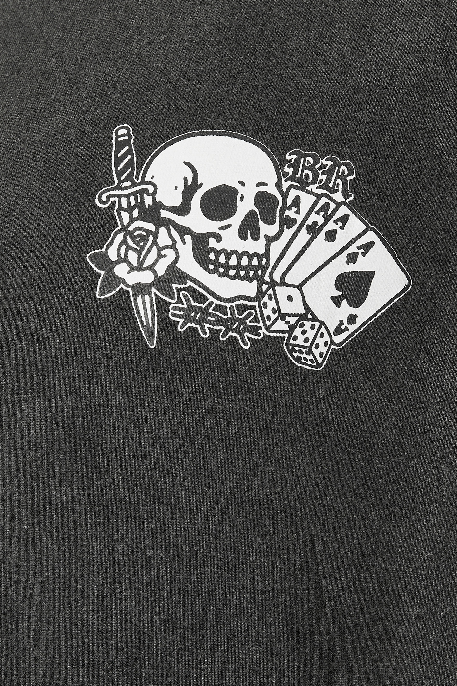 BadRhino Big & Tall Black Sun Bleached Tattoo Graphic Hoodie | BadRhino 8