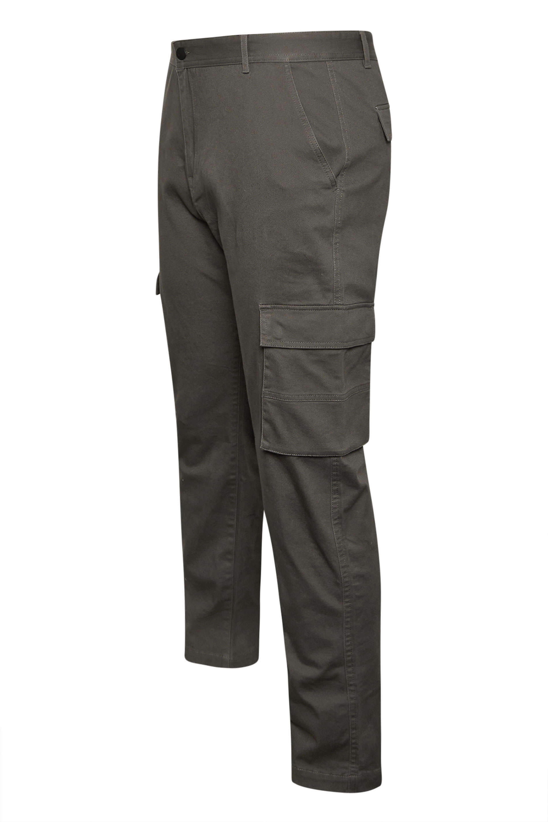 BadRhino Big & Tall Slate Grey Stretch Cargo Trousers | BadRhino 6