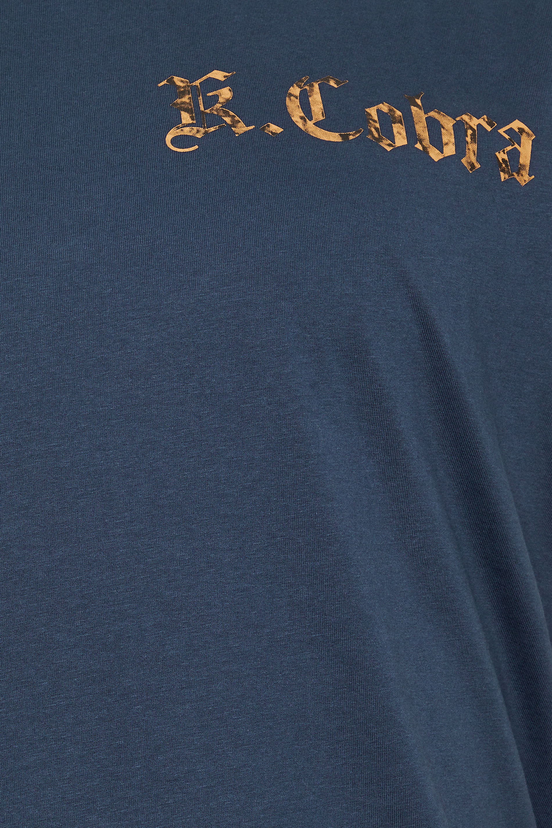 BadRhino Big & Tall Navy Blue 'King Cobras' Graphic Print T-Shirt | BadRhino 4