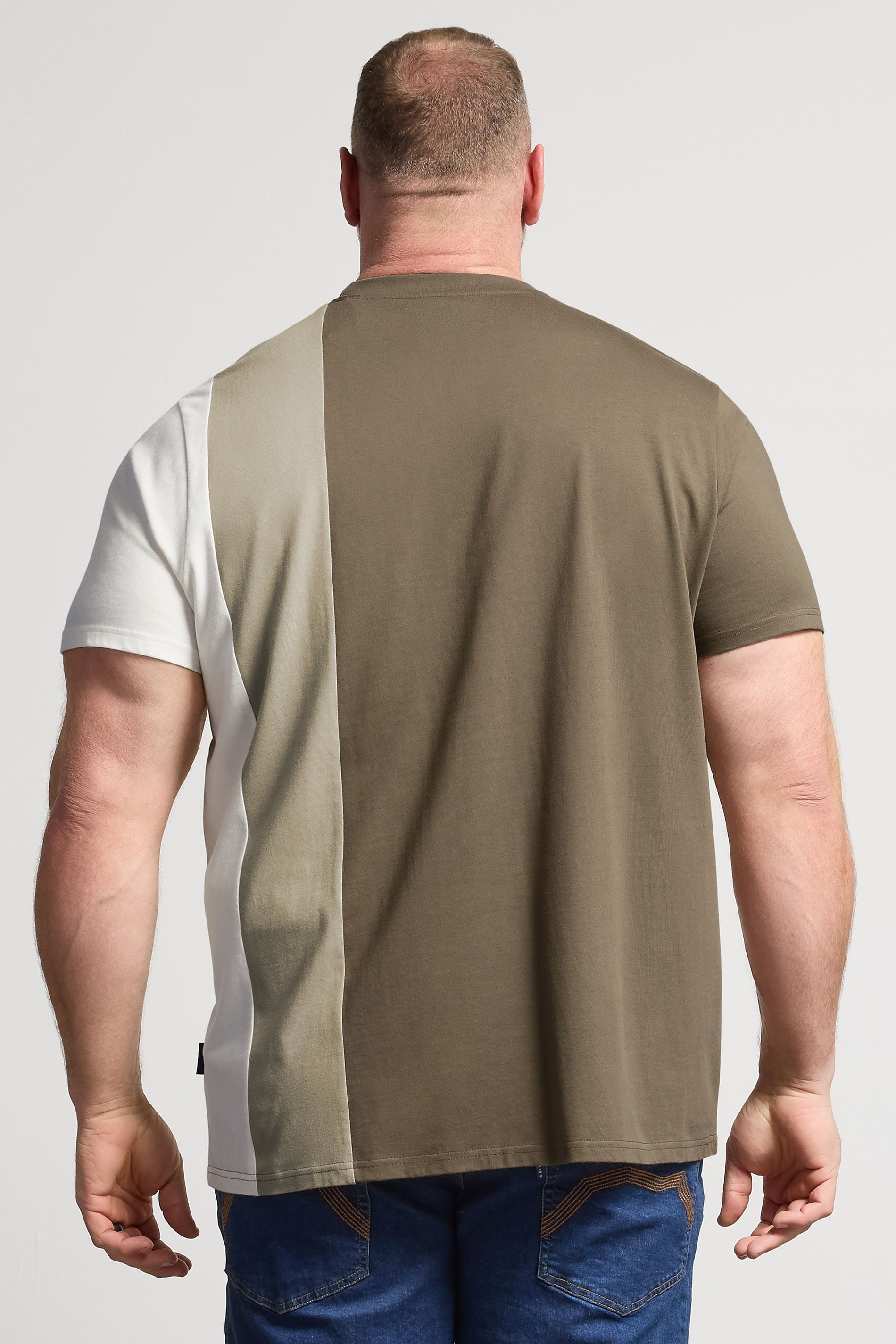 BadRhino Big & Tall Brown Cut & Sew  T-Shirt | BadRhino 4