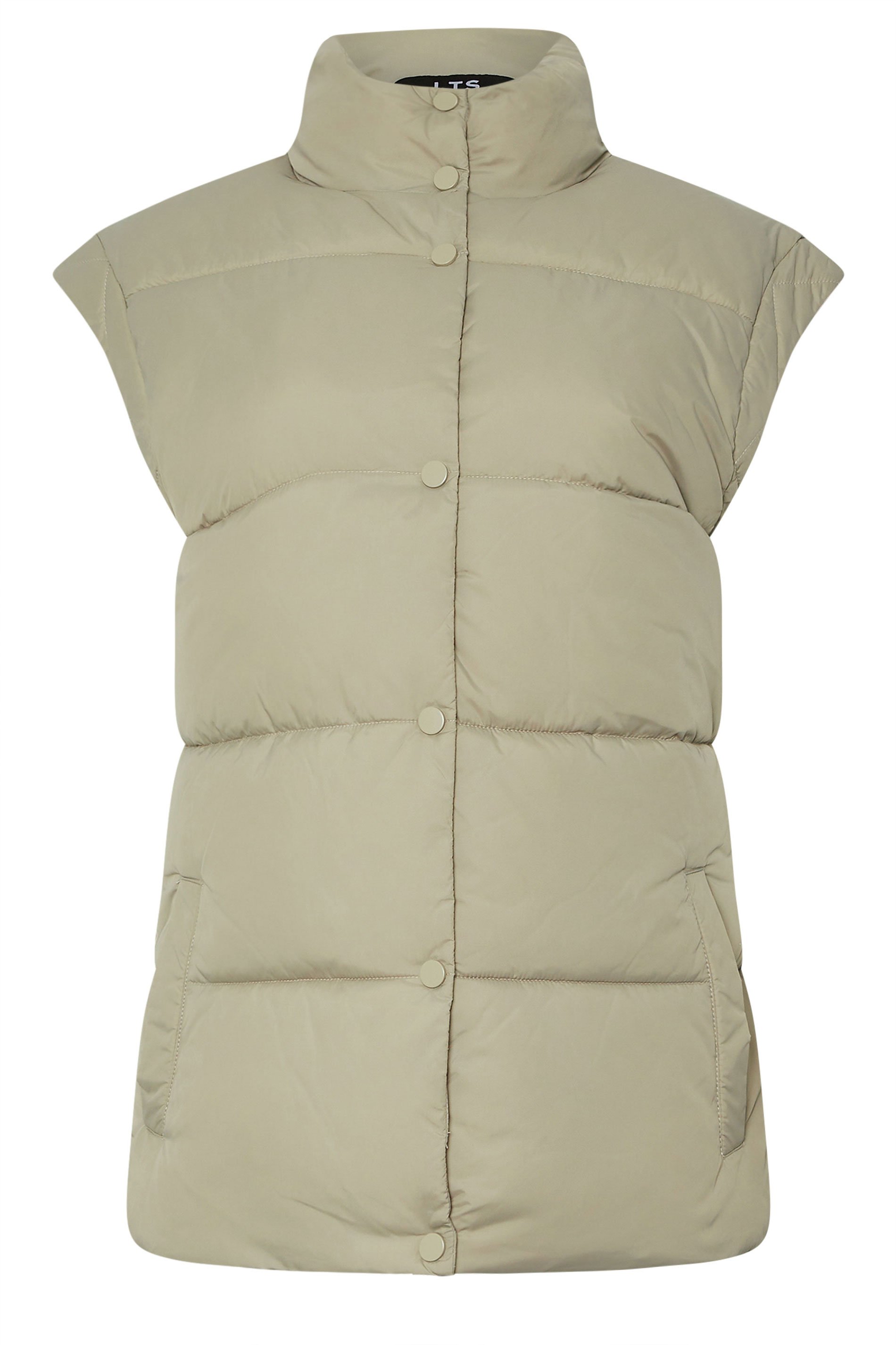 LTS Tall Women's Natural Brown Padded Gilet | Long Tall Sally 5