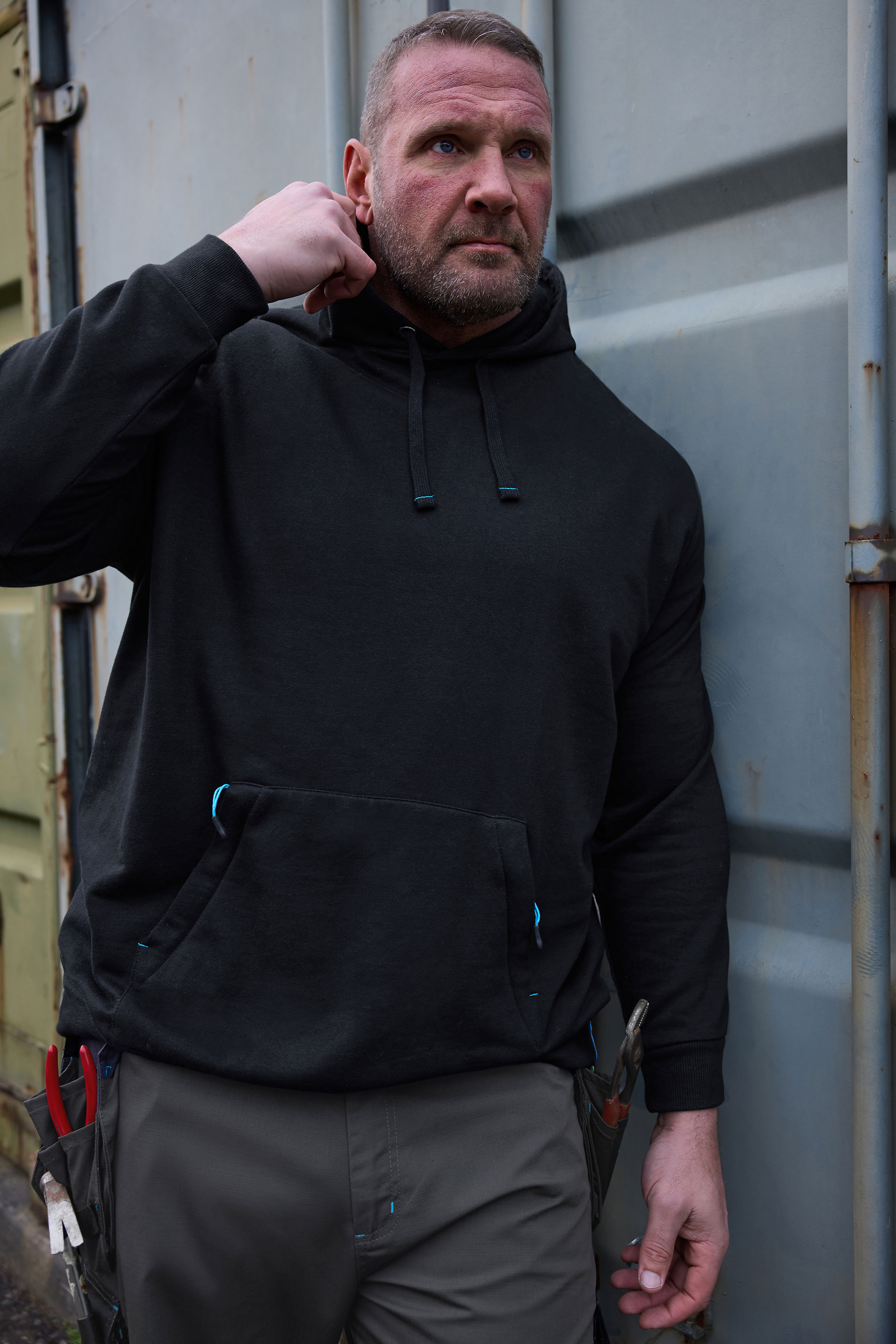 BadRhino Big & Tall Black WorkWear Hoodie | BadRhino 1