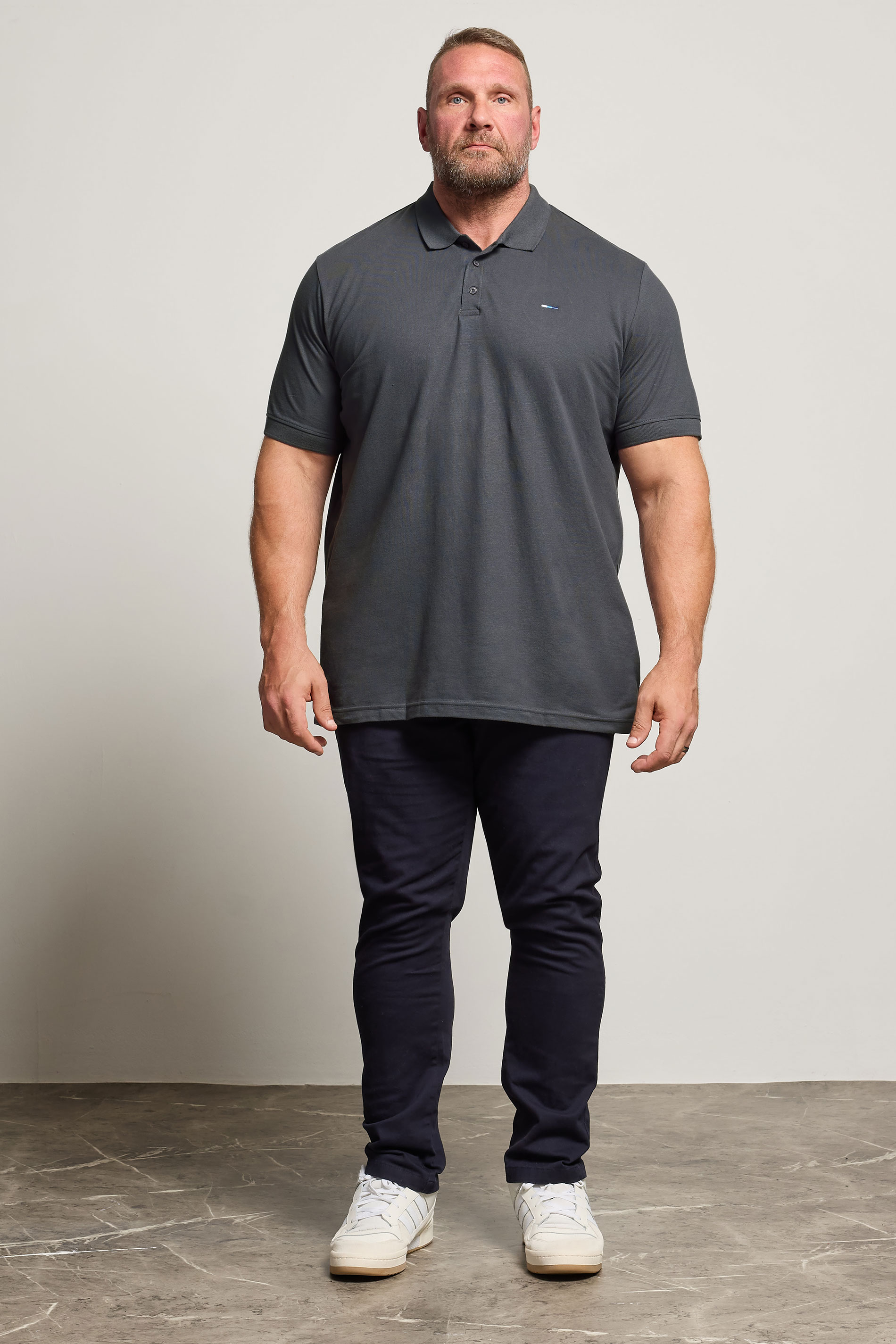 BadRhino Big & Tall Dark Grey Polo Shirt | BadRhino 2