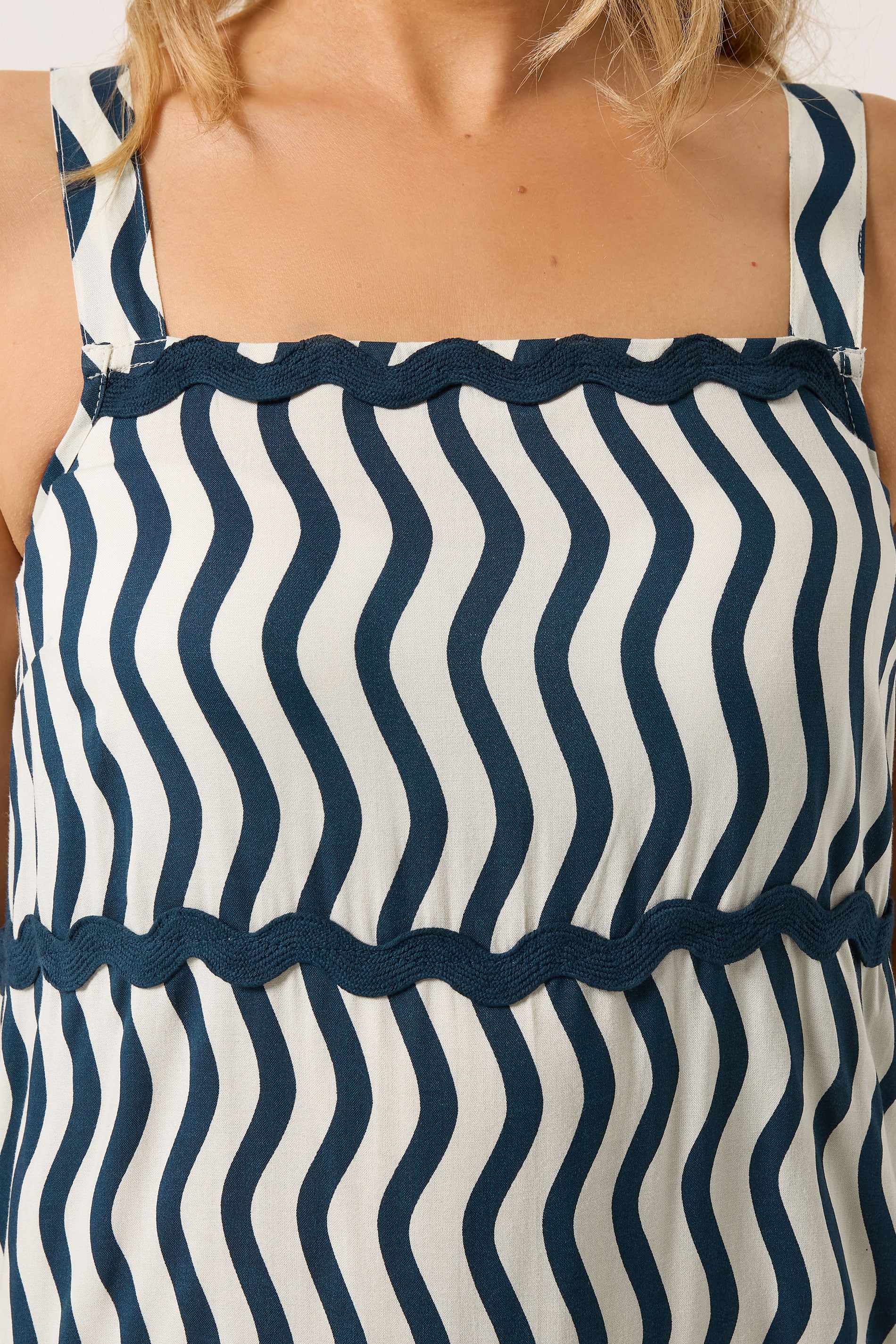 LTS Tall Women's Ivory White & Blue Swirl Maxi Dress | Long Tall Sally 5