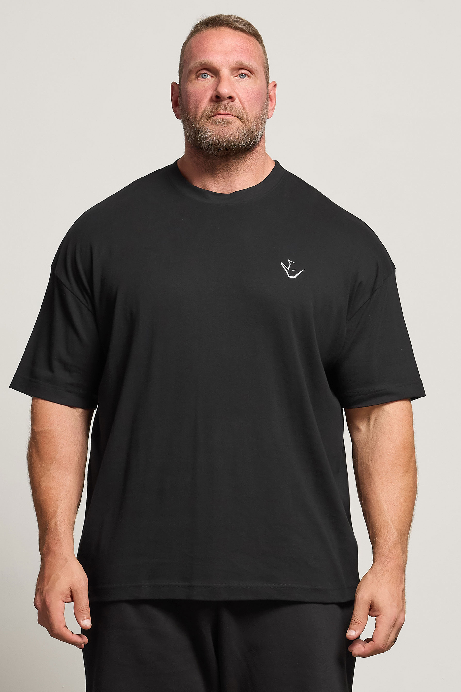 IronRhino Big & Tall Black 'Rest Day' T-Shirt | BadRhino 1