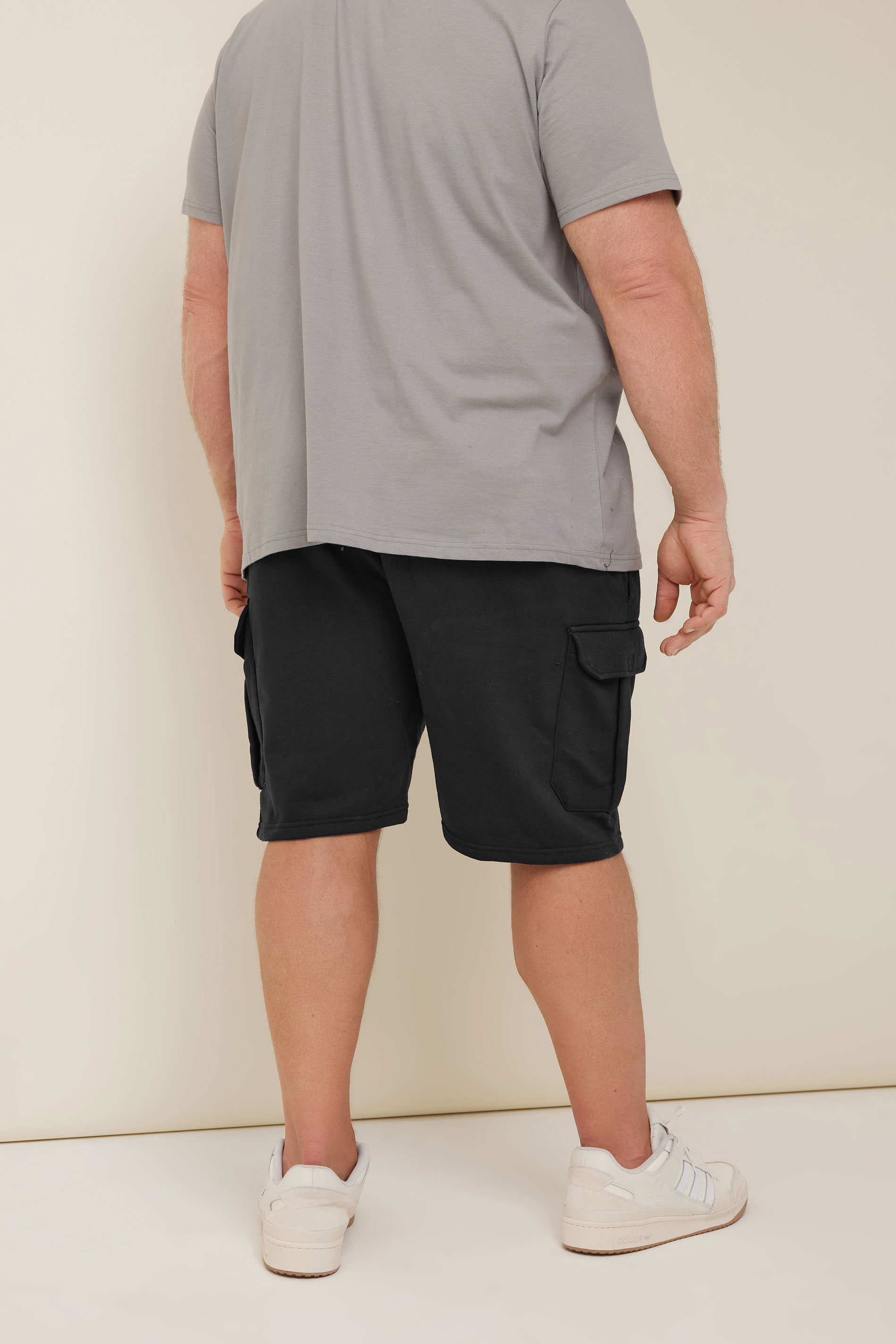 BadRhino Black Essential Cargo Jogger Shorts | BadRhino 3