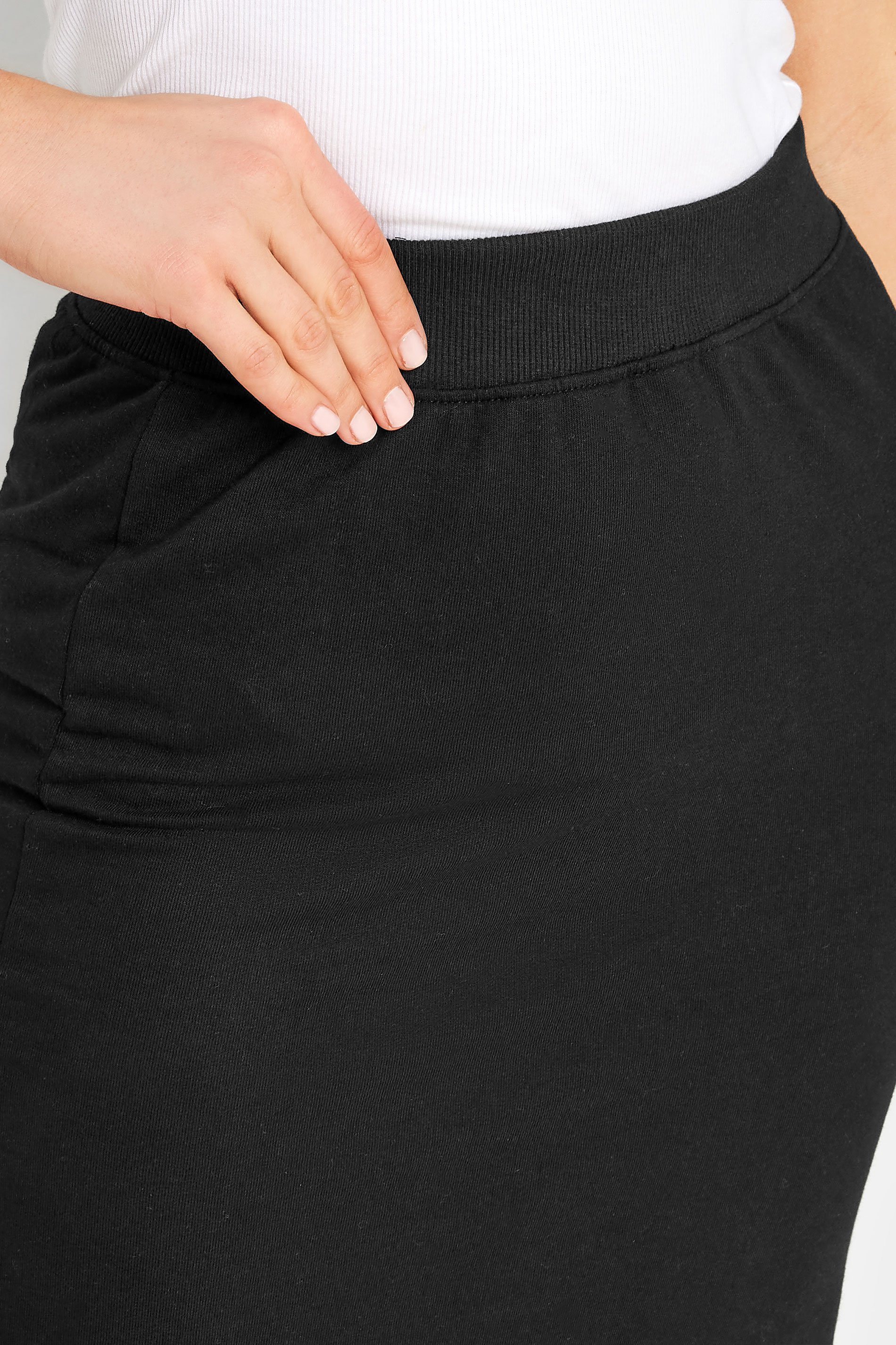 LTS Tall Women's Black Midi Sweat Skirt | Long Tall Sally