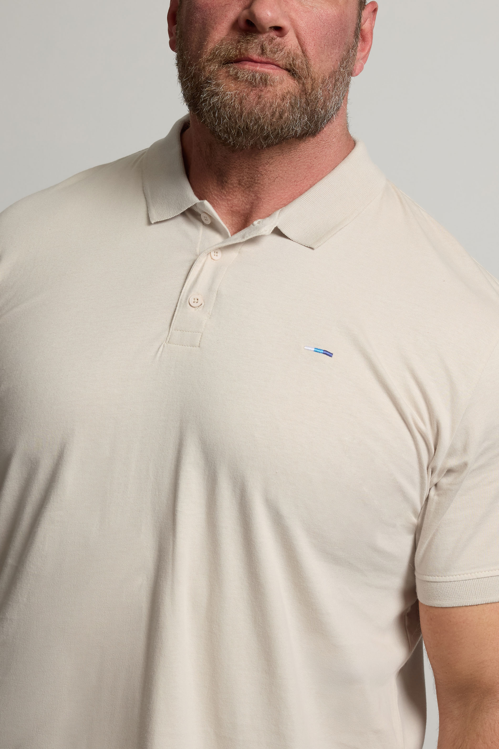 BadRhino Big & Tall Natural Brown Jersey Polo Shirt | BadRhino 4