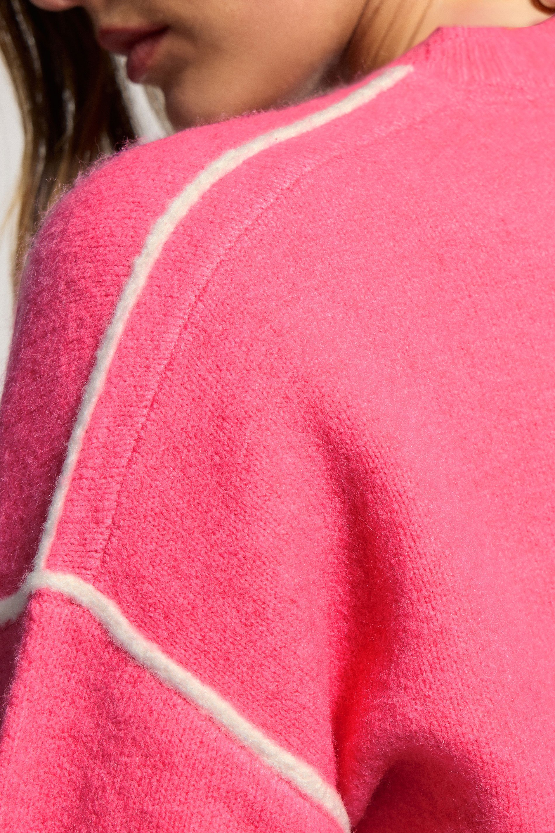 LTS Tall Pink Contrast Piping Jumper | Long Tall Sally 4