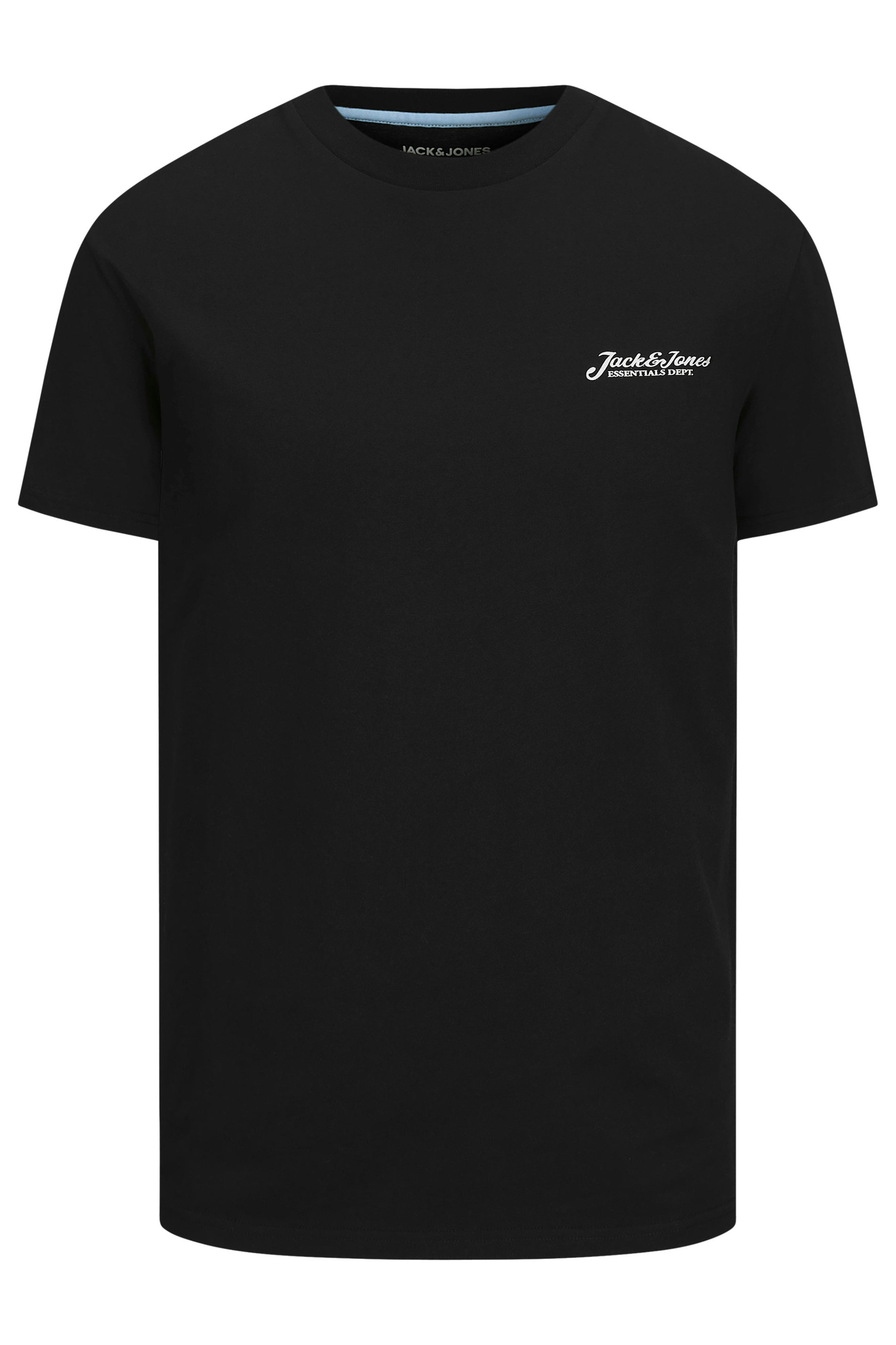 JACK & JONES Big & Tall Black 'Beau' T-Shirt & Short Set | BadRhino 2