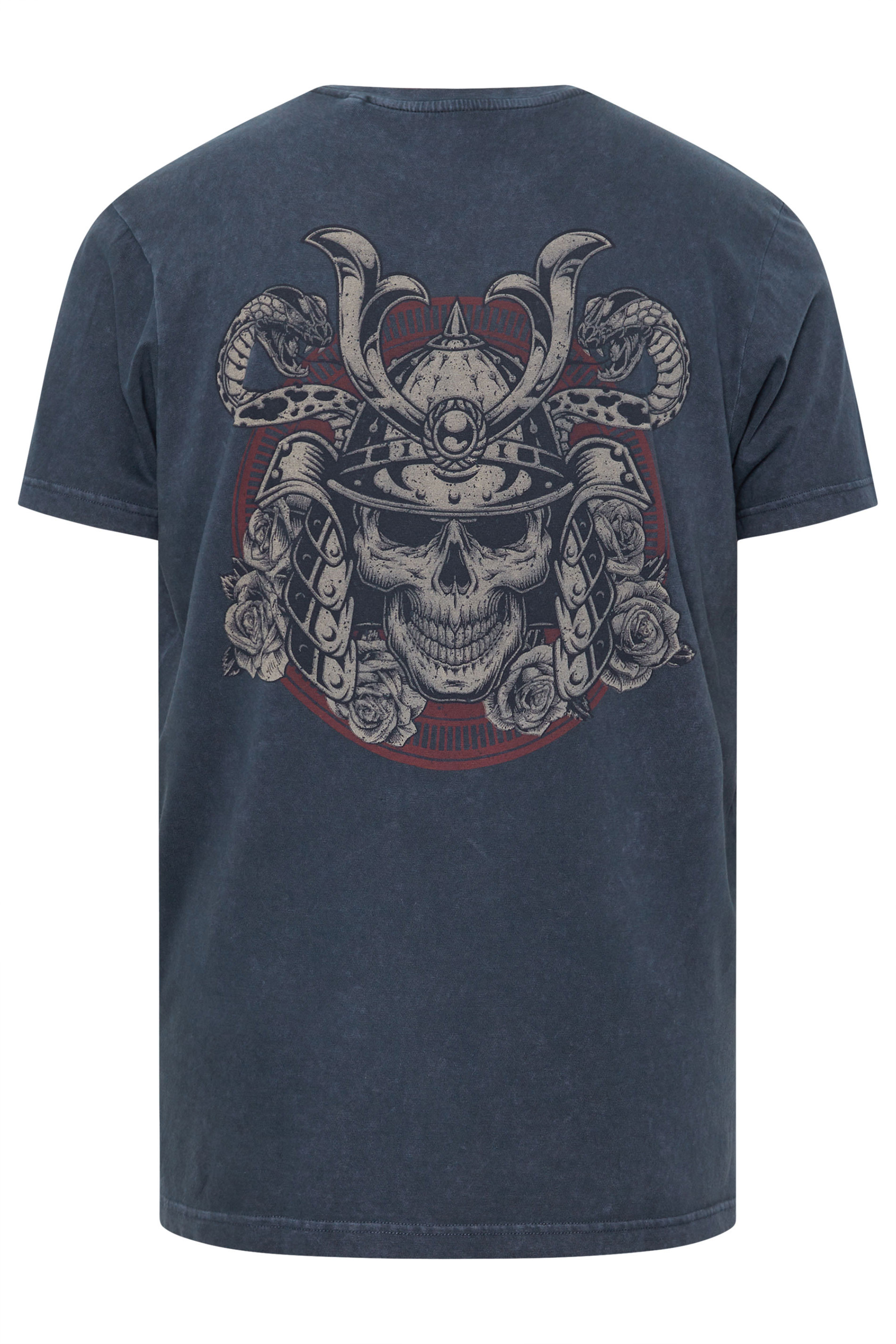 BadRhino Big & Tall Navy Blue 'Legendary Warriors' Print T-Shirt | BadRhino 9