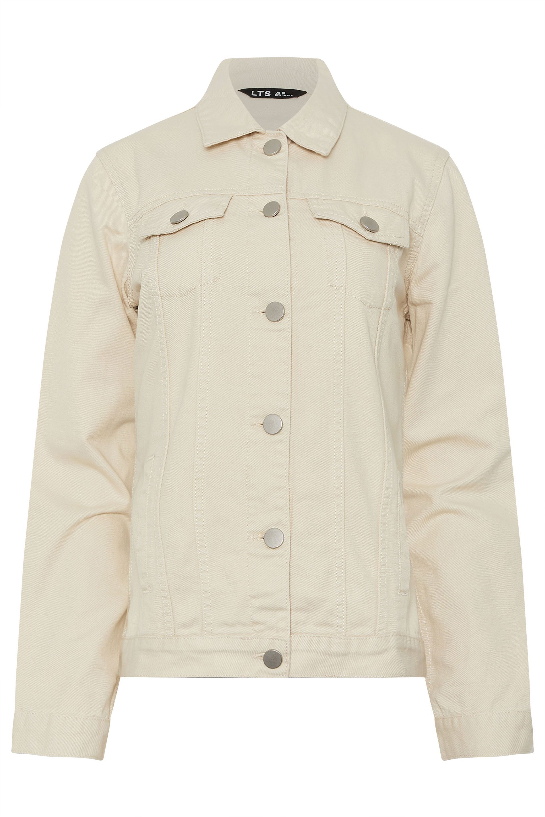 LTS Tall Ivory White Denim Jacket | Long Tall Sally  1