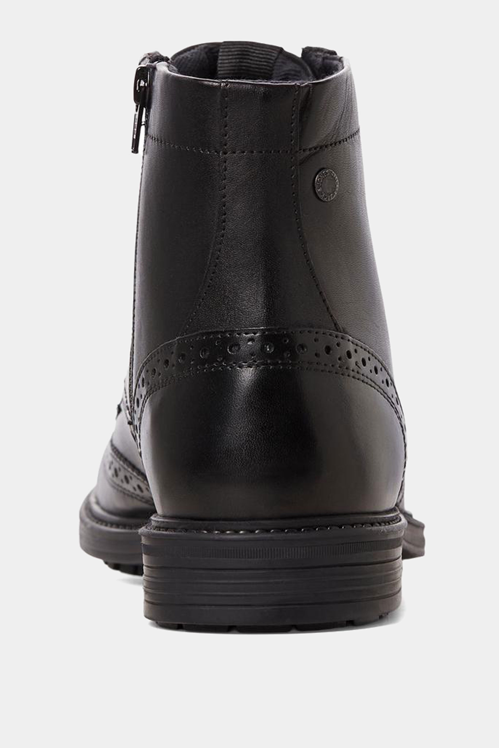 JACK & JONES Black Brogue Boot | BadRhino 4