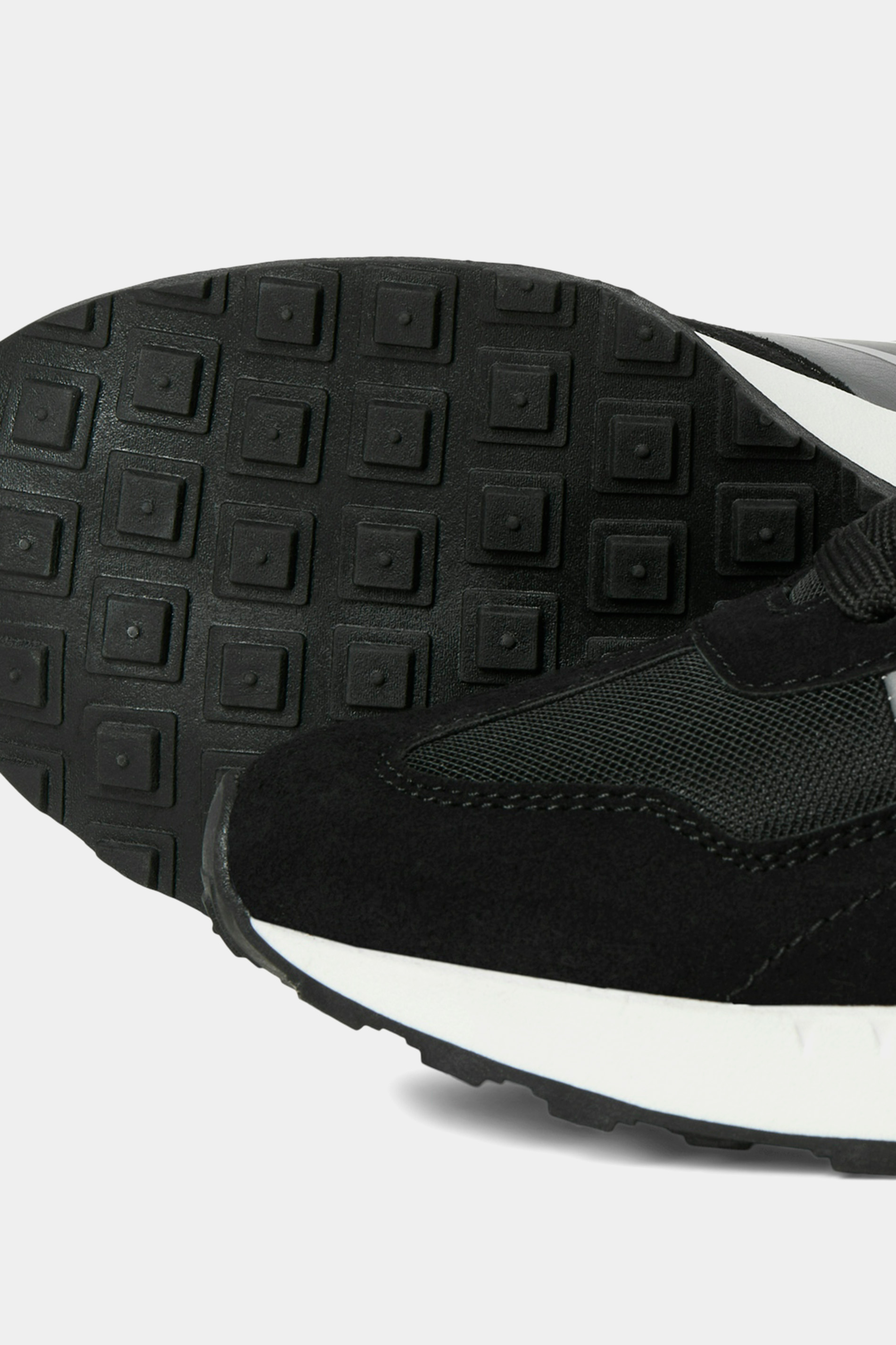 JACK & JONES Black & Grey Side Panel Trainers | BadRhino 6
