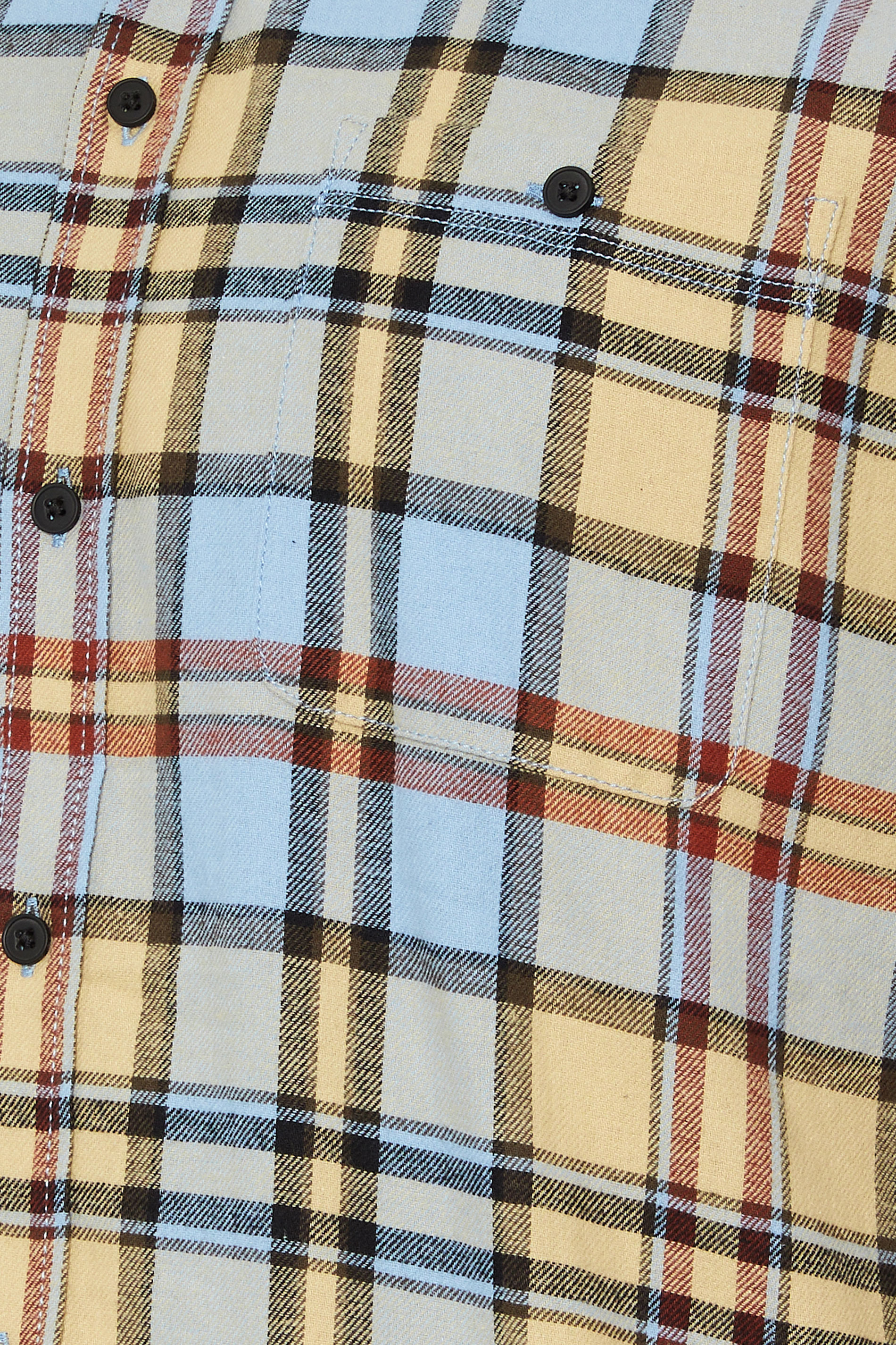 BLEND Big & Tall White & Grey Check Shirt | BadRhino 2