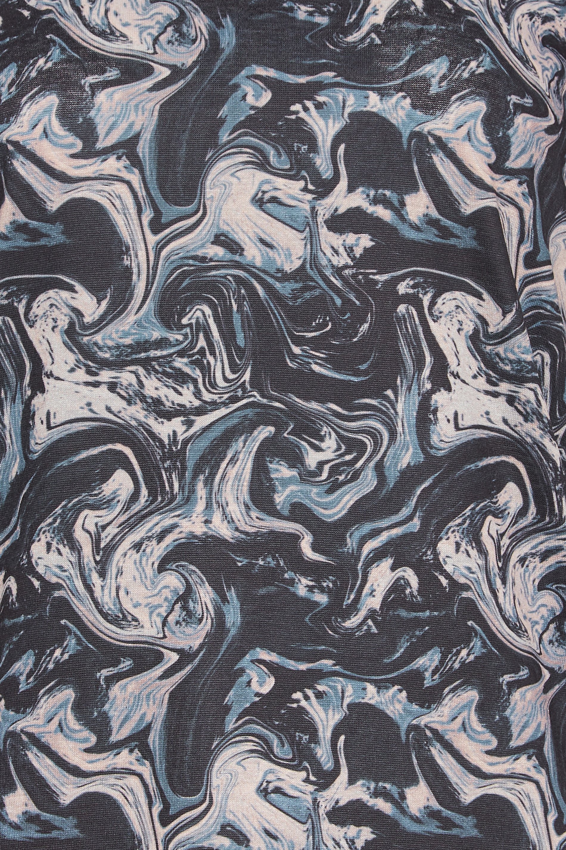 LTS Tall Black Marble Print T-Shirt 6