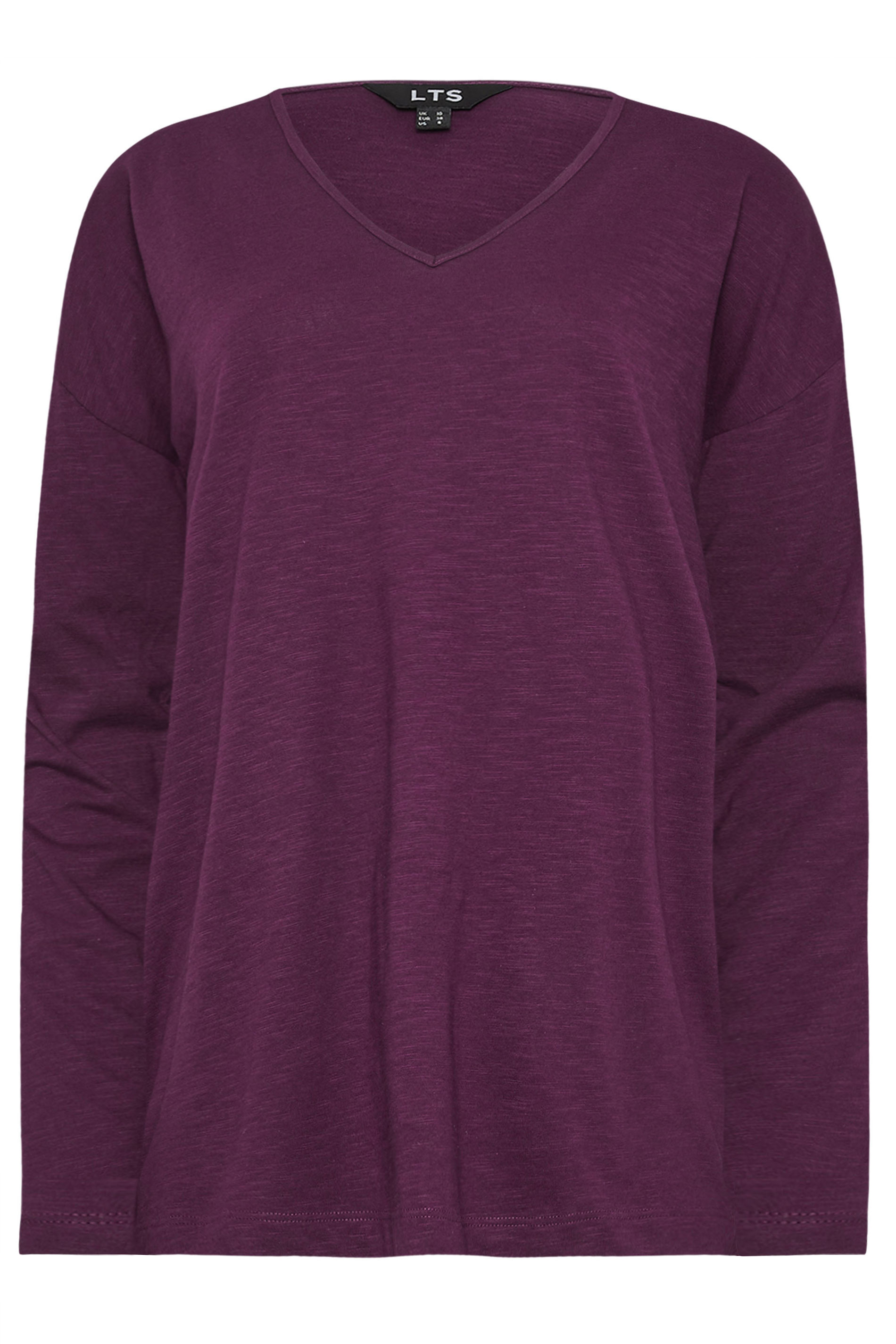 LTS Tall Women's 2 Pack Purple & Blue Stripe Long Sleeve T-Shirts | Long Tall Sally 8