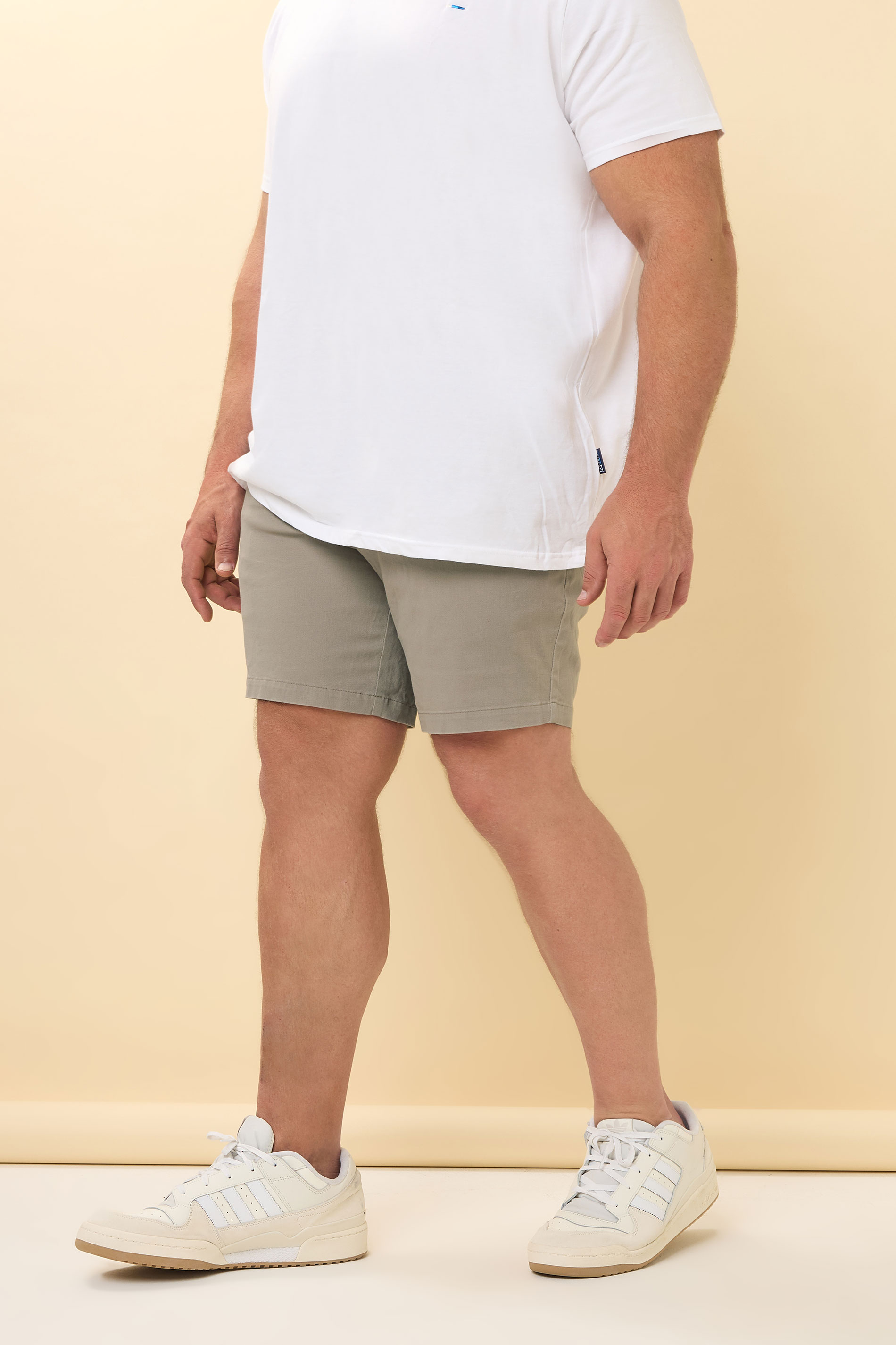 BadRhino Big & Tall Beige Brown Stretch Chino Shorts | BadRhino 5