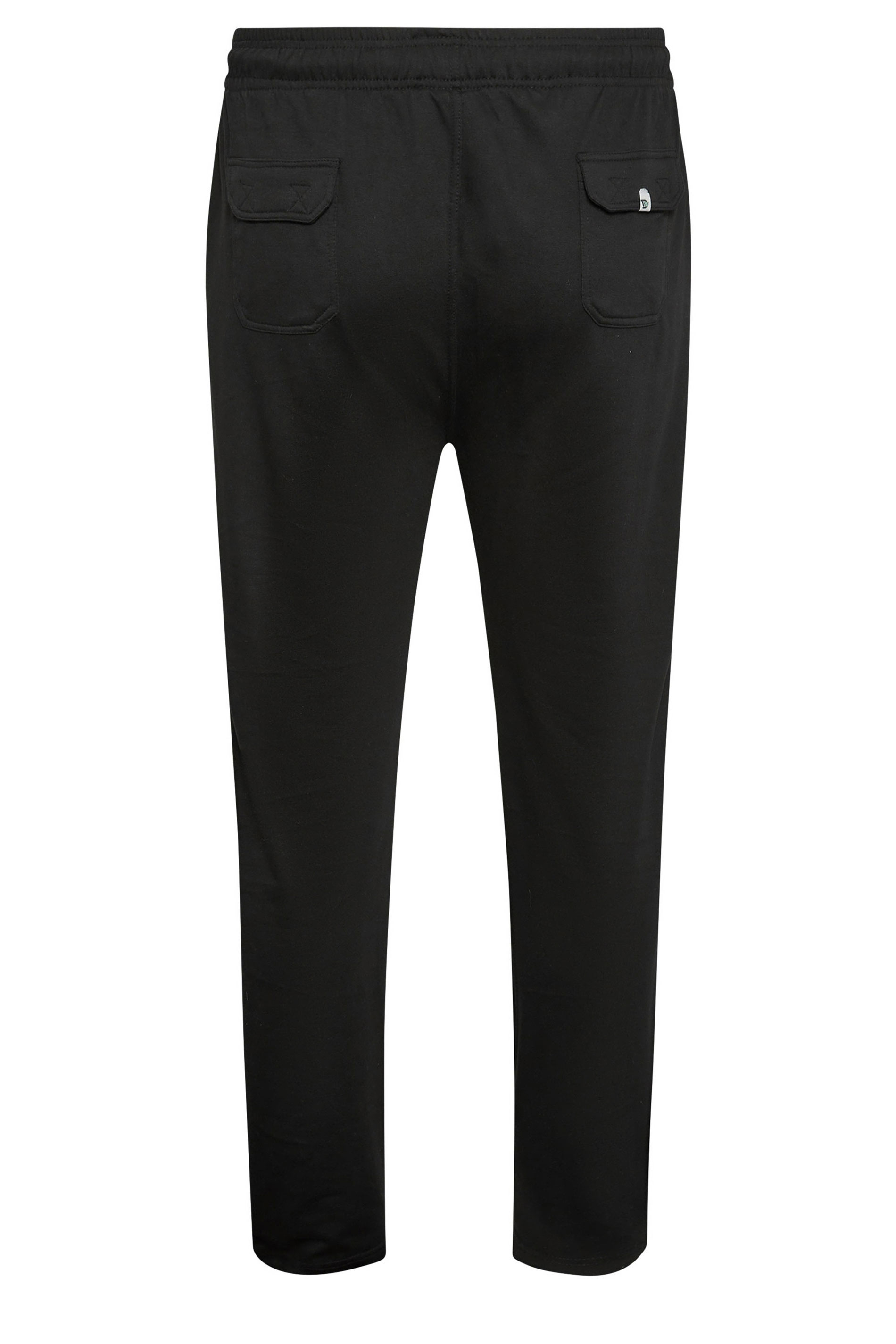 D555 Big & Tall Black 'Rory' Fleece Jogger | BadRhino 4