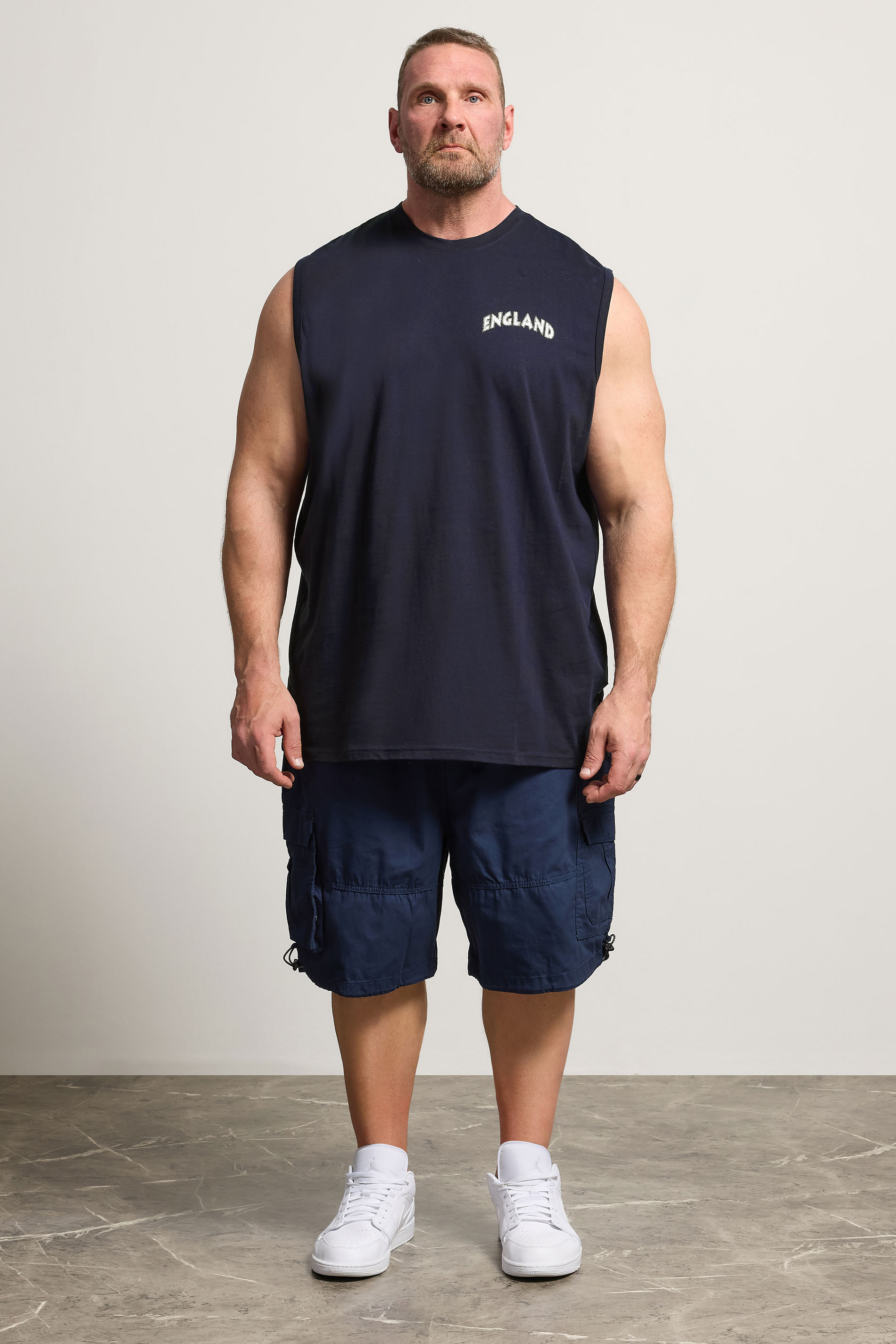 BadRhino Big & Tall Navy Blue Extra Long England 66 Vest | BadRhino 1