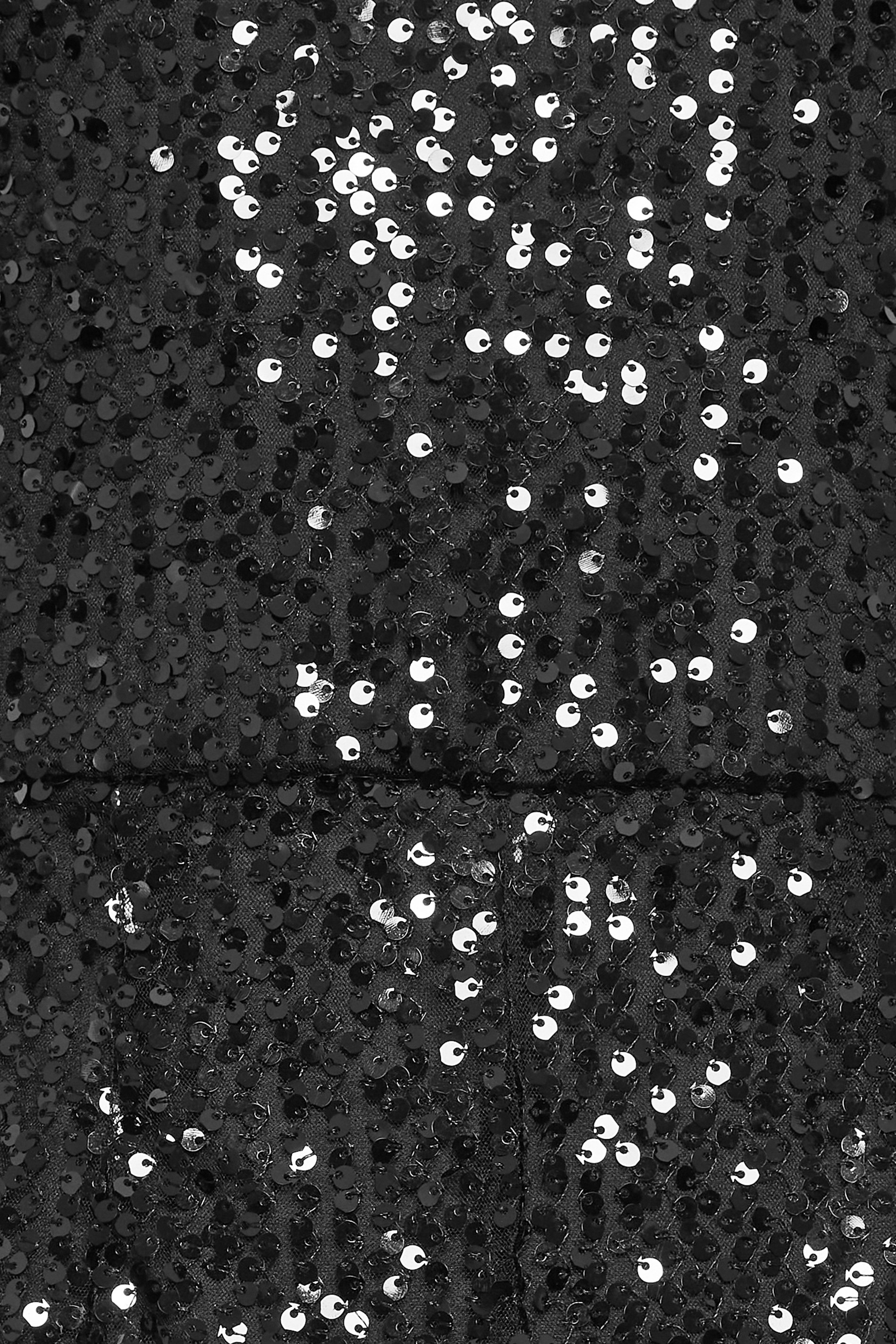 LTS Tall Black Sequin Embellished Halter Neck Jumpsuit | Long Tall Sally 6