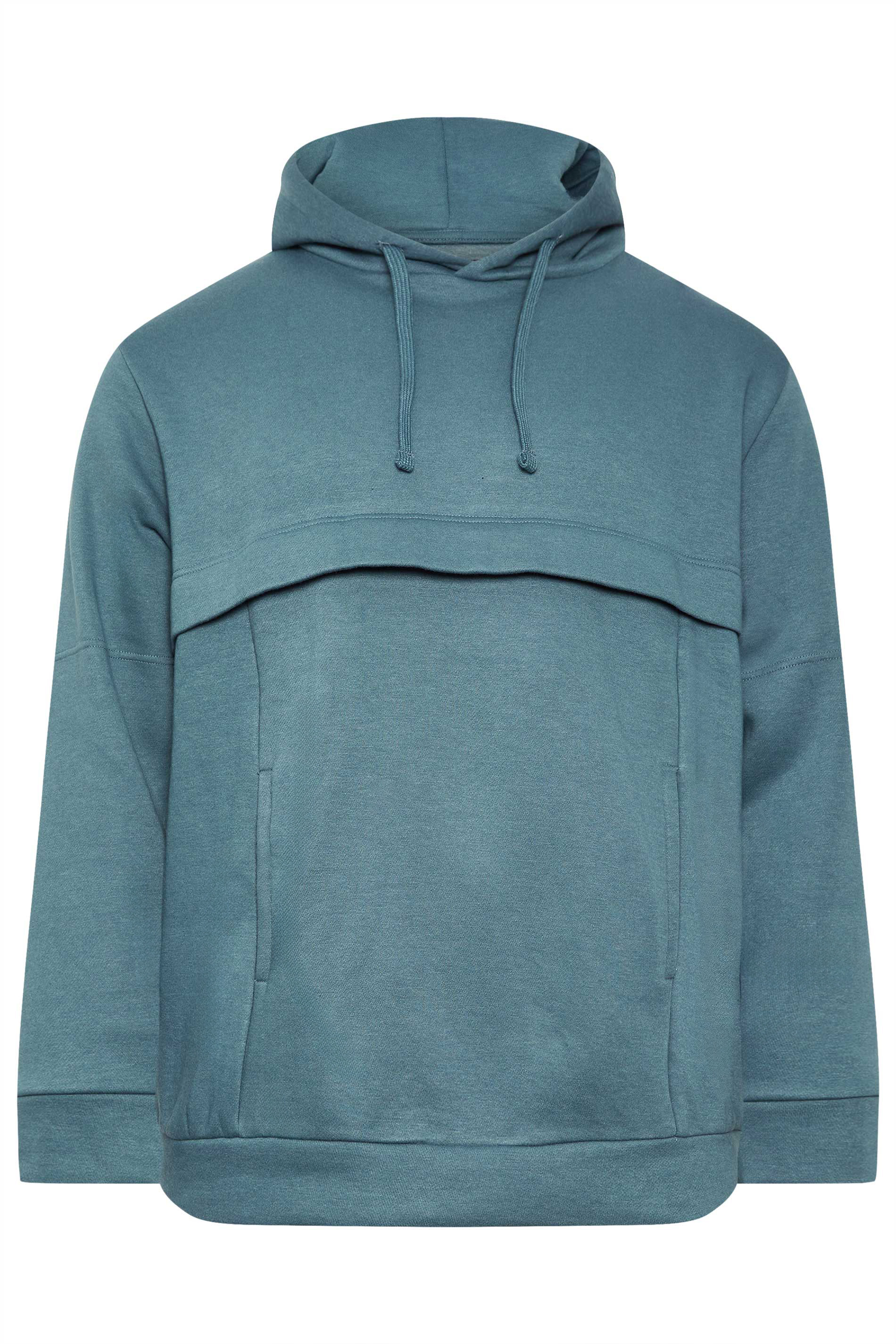 BadRhino Big & Tall Blue Pouch Pocket Hoodie | BadRhino 2