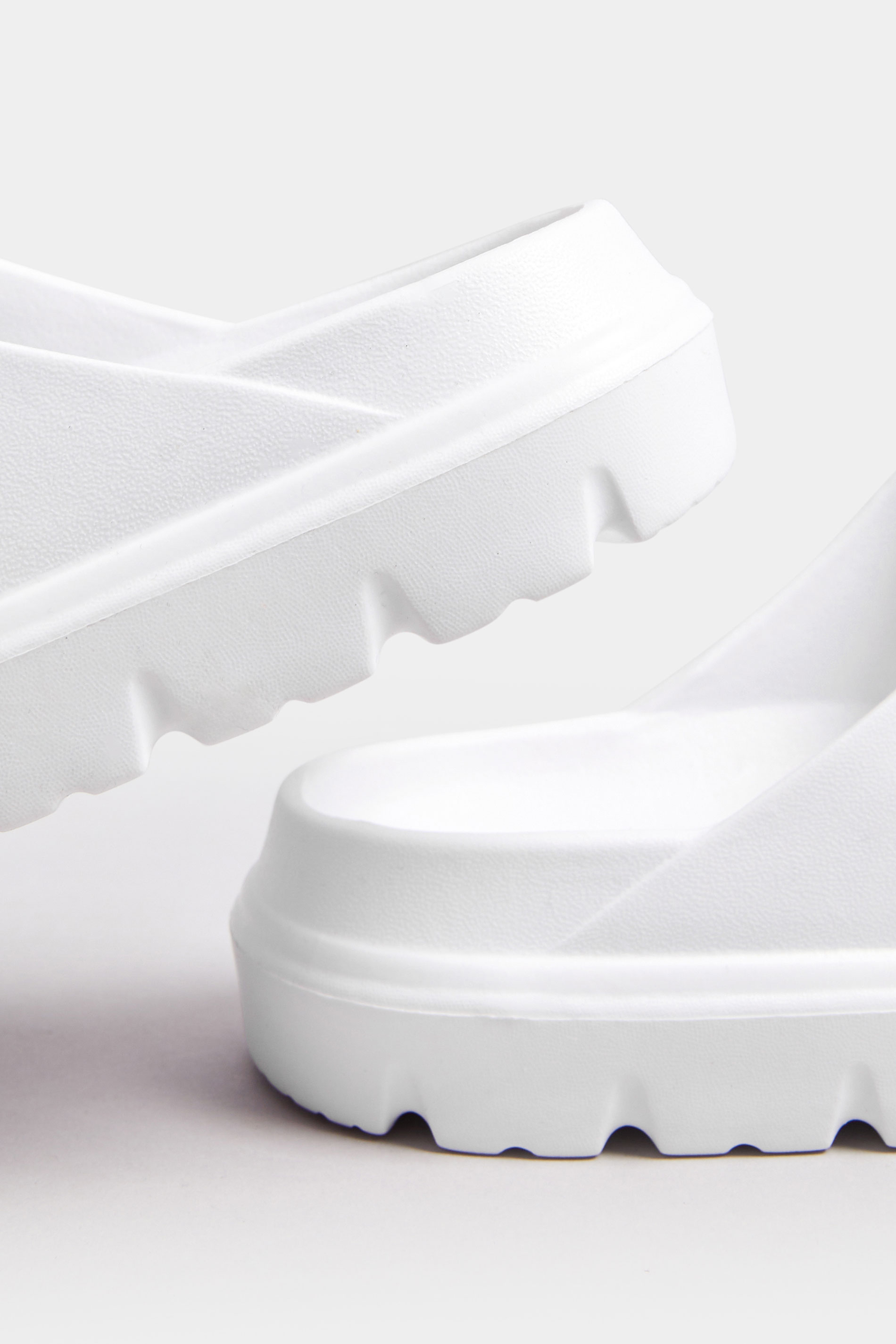 White Platform EVA Sandals In Wide E Fit | Yours Clothing 4