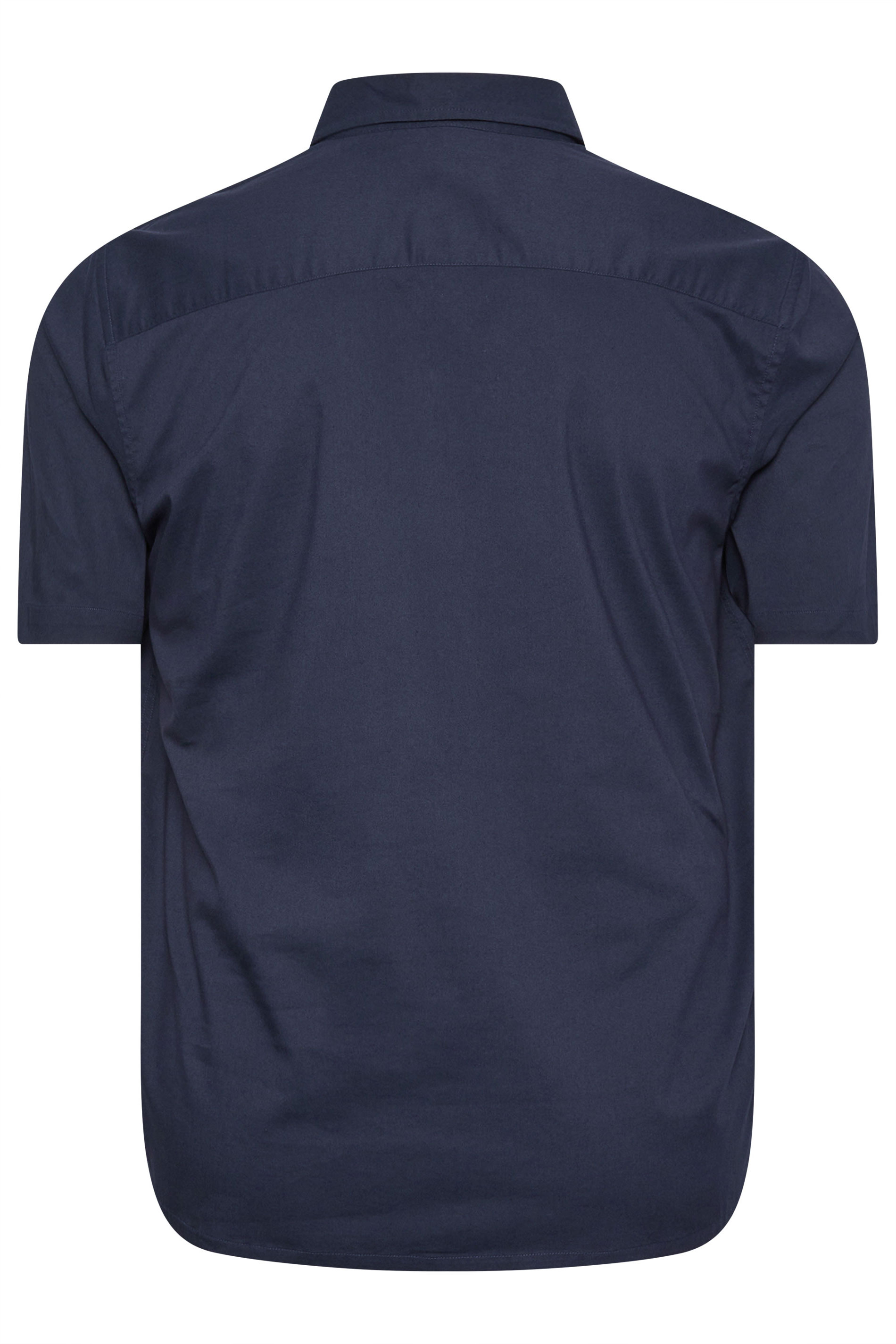 BadRhino Big & Tall Navy Blue Short Sleeve Shirt 4