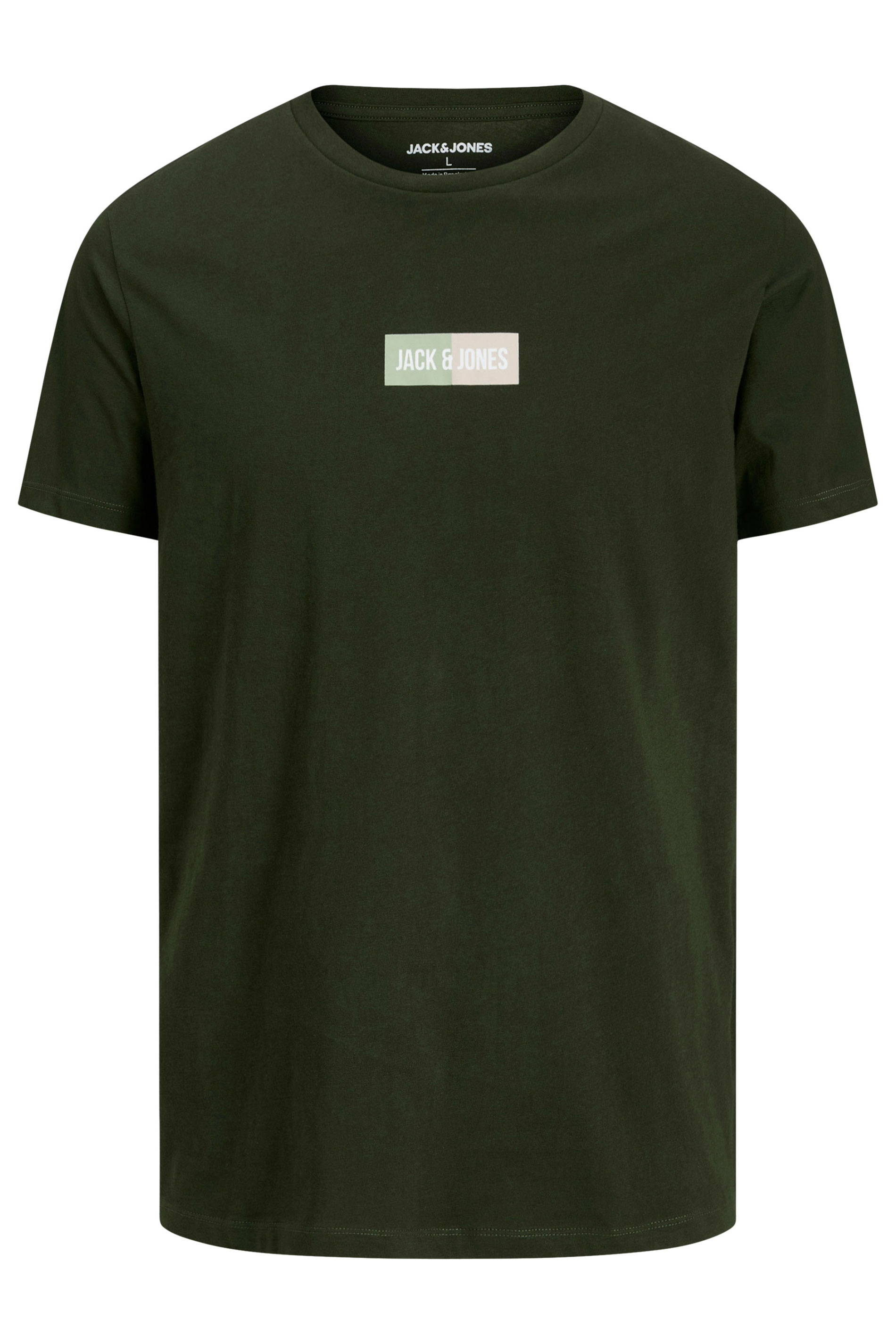 JACK & JONES Big & Tall Duffel Bag Green Pan T-Shirt | BadRhino 3