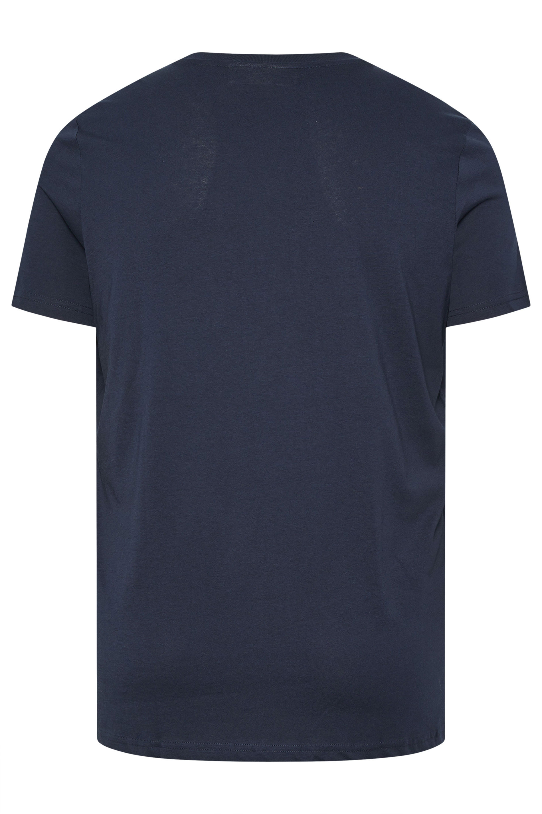 BEN SHERMAN Big & Tall Navy Blue Signature Target Printed T-Shirt | BadRhino 5