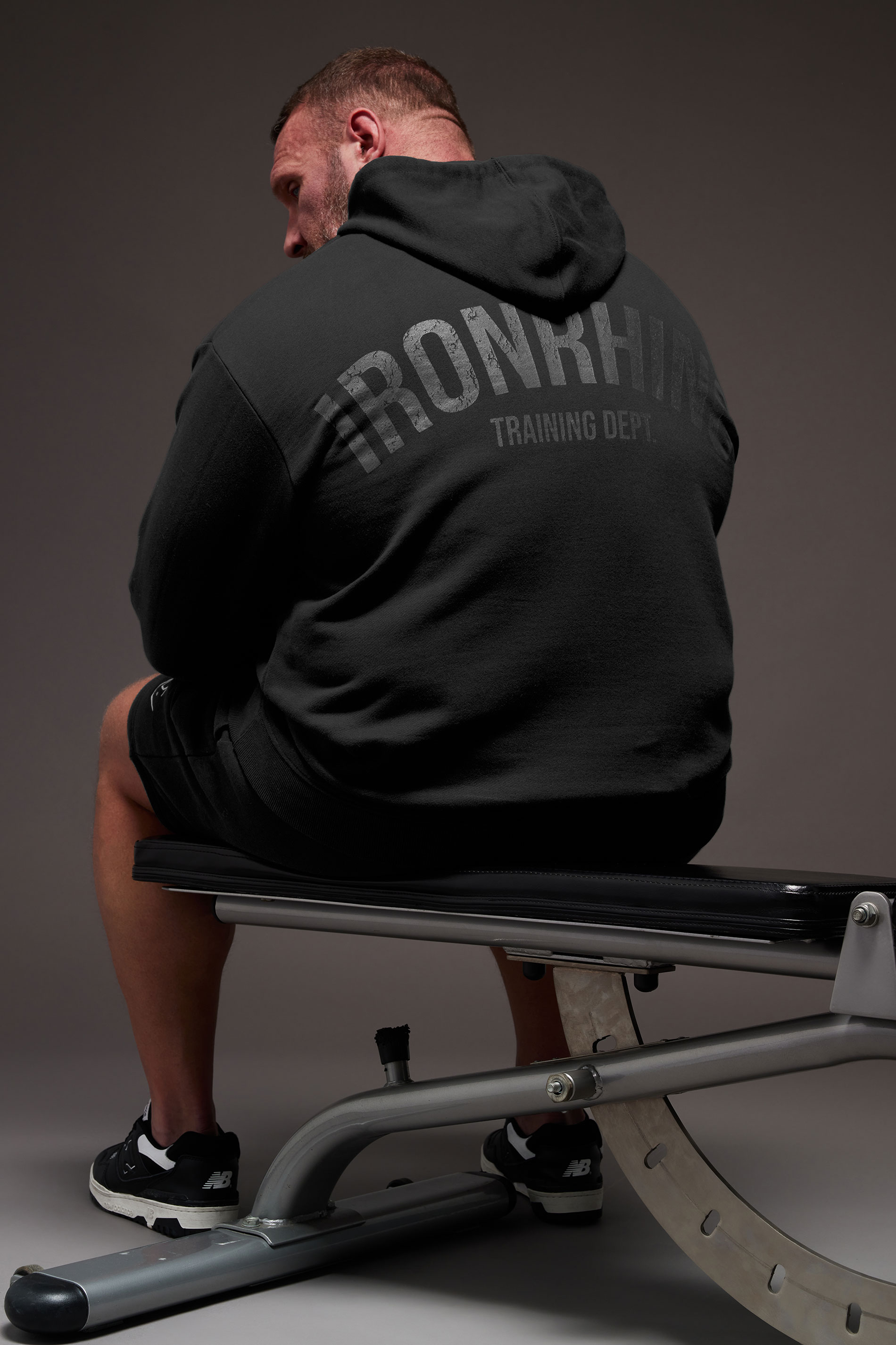 IronRhino Big & Tall Black 'Training Dept' Hoodie | BadRhino 2