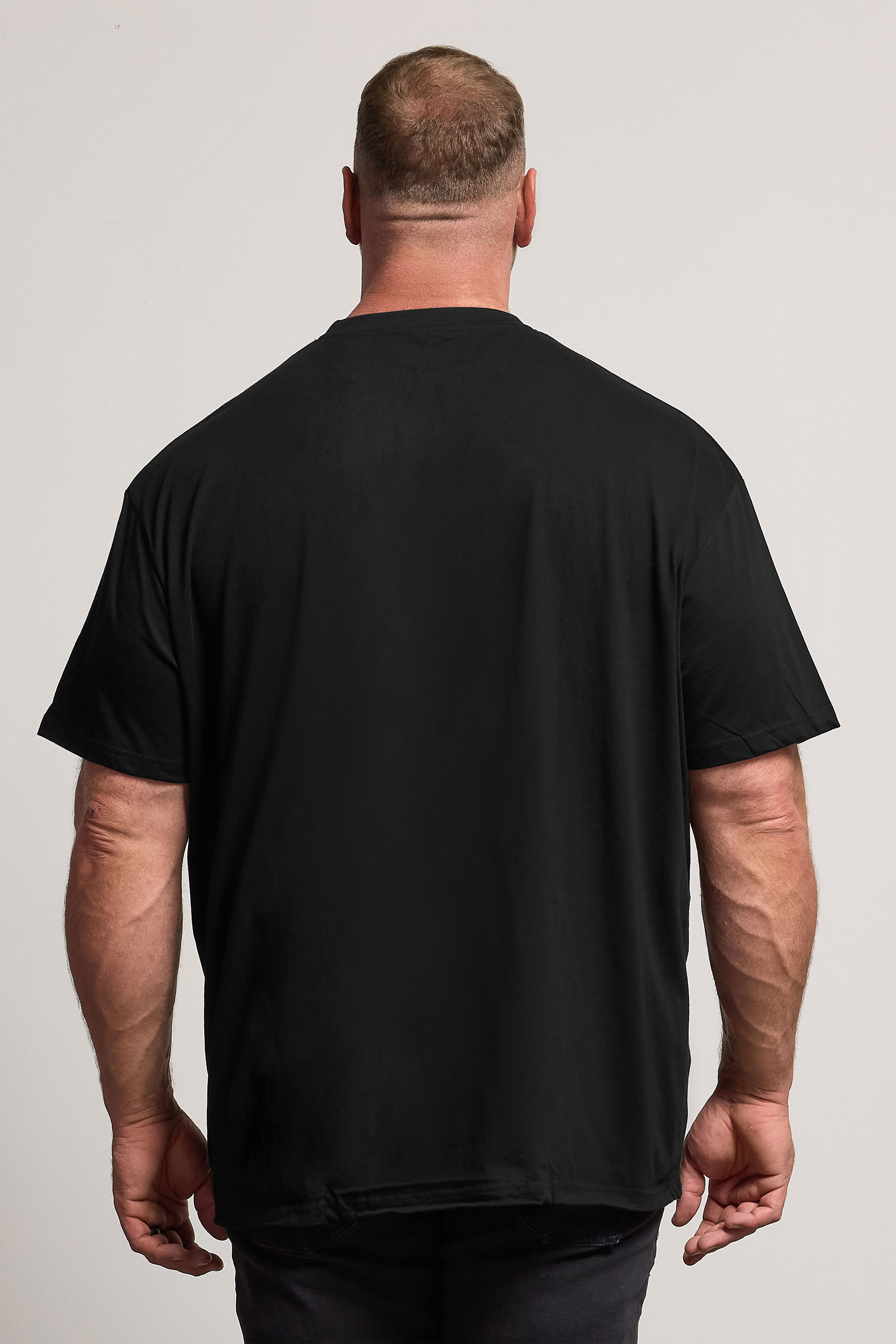 BadRhino Big & Tall Black Relaxed T-Shirt | BadRhino 3