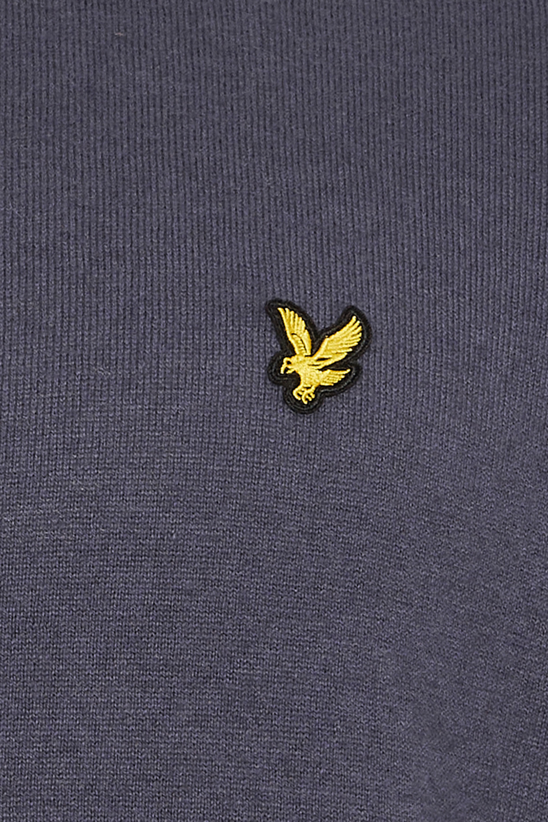 LYLE & SCOTT Big & Tall Grey Cotton Merino Quarter Zip Jumper | BadRhino 5