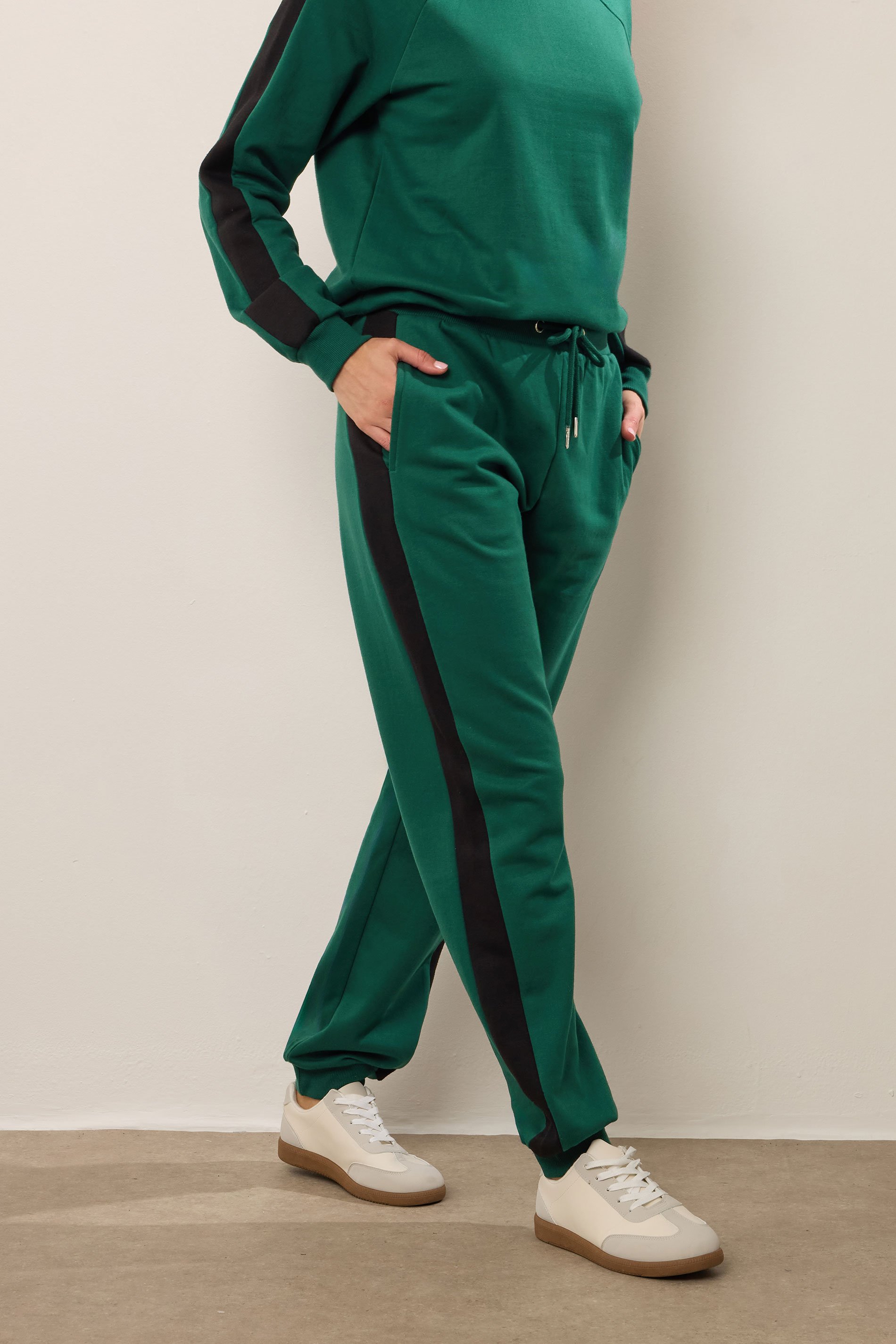 LTS Tall Green Colour Block Cuffed Joggers | Long Tall Sally 2