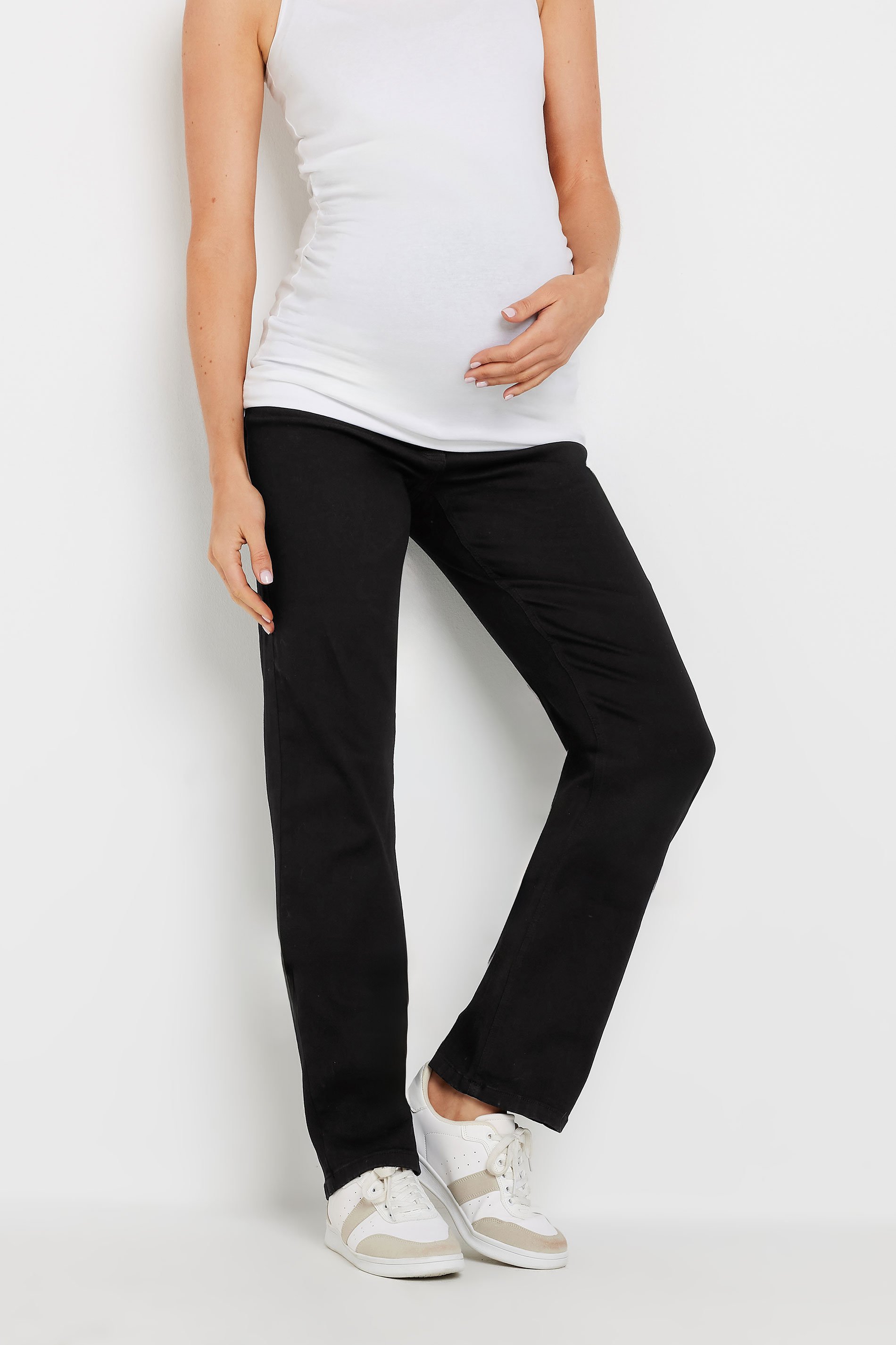 LTS Maternity Tall Black Lift & Shape Slim Leg Jeans | Long Tall Sally 3