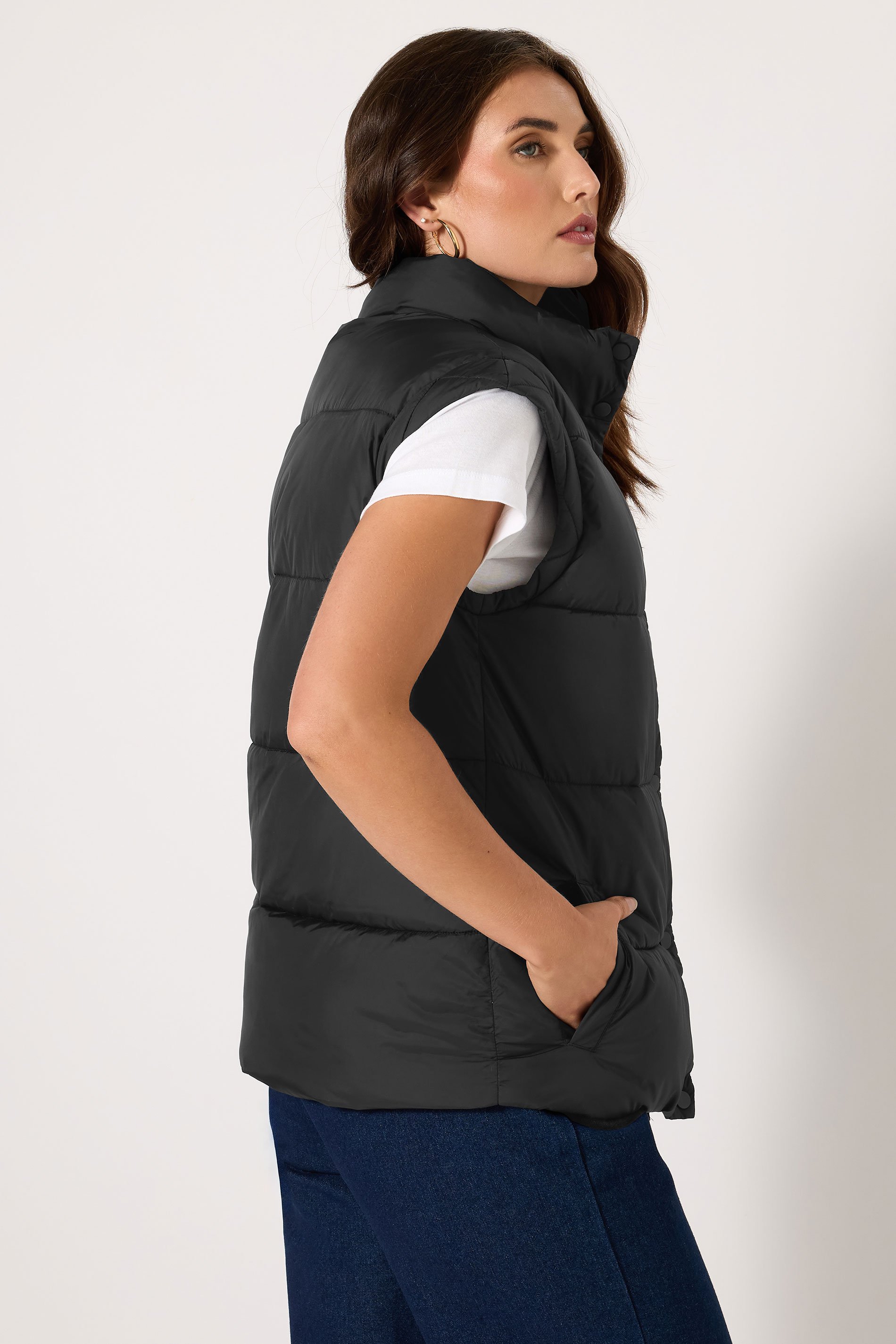 LTS Tall Women's Black Padded Gilet | Long Tall Sally 4