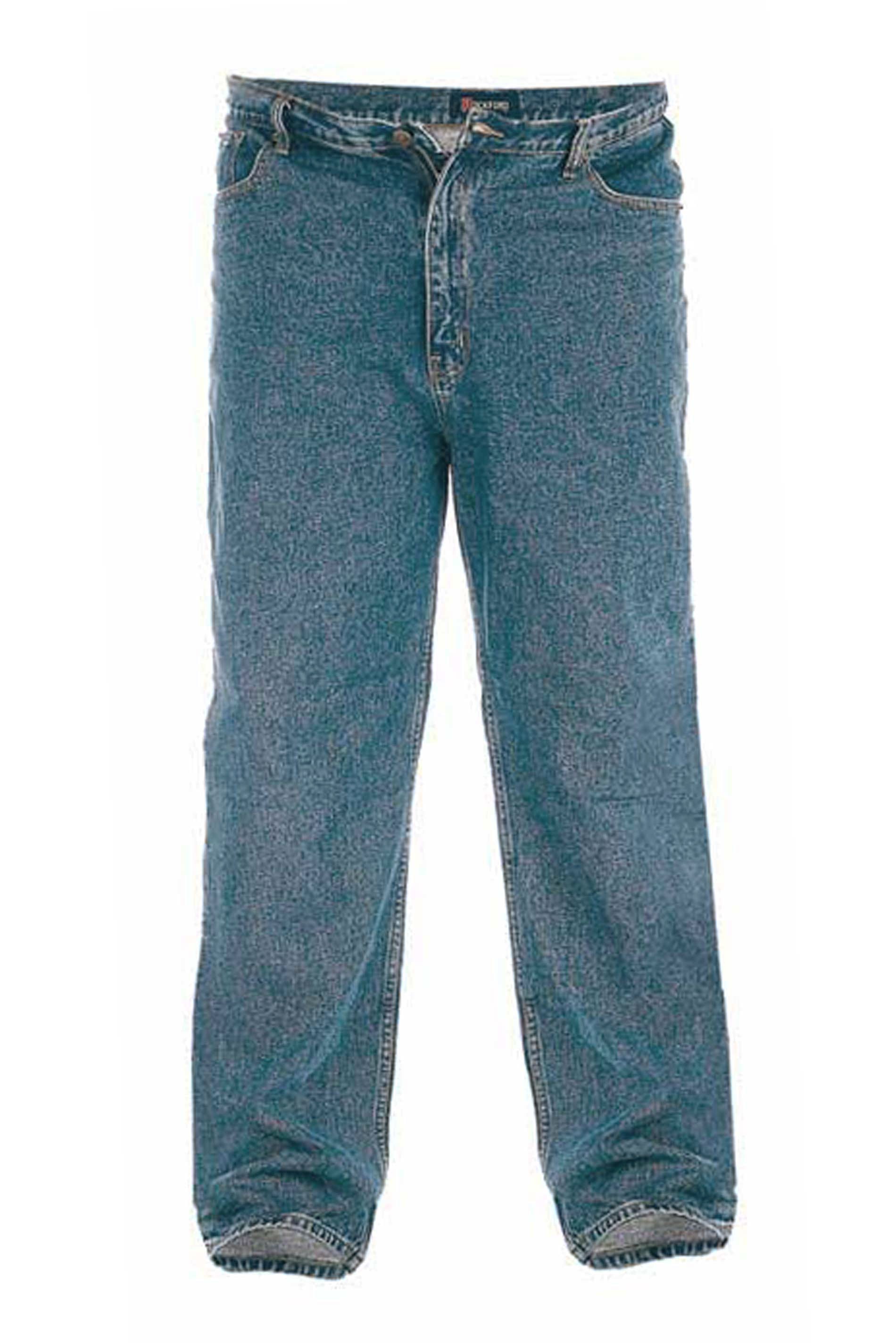 D555 Big & Tall Blue Stretch Comfort Fit Jeans | BadRhino 2