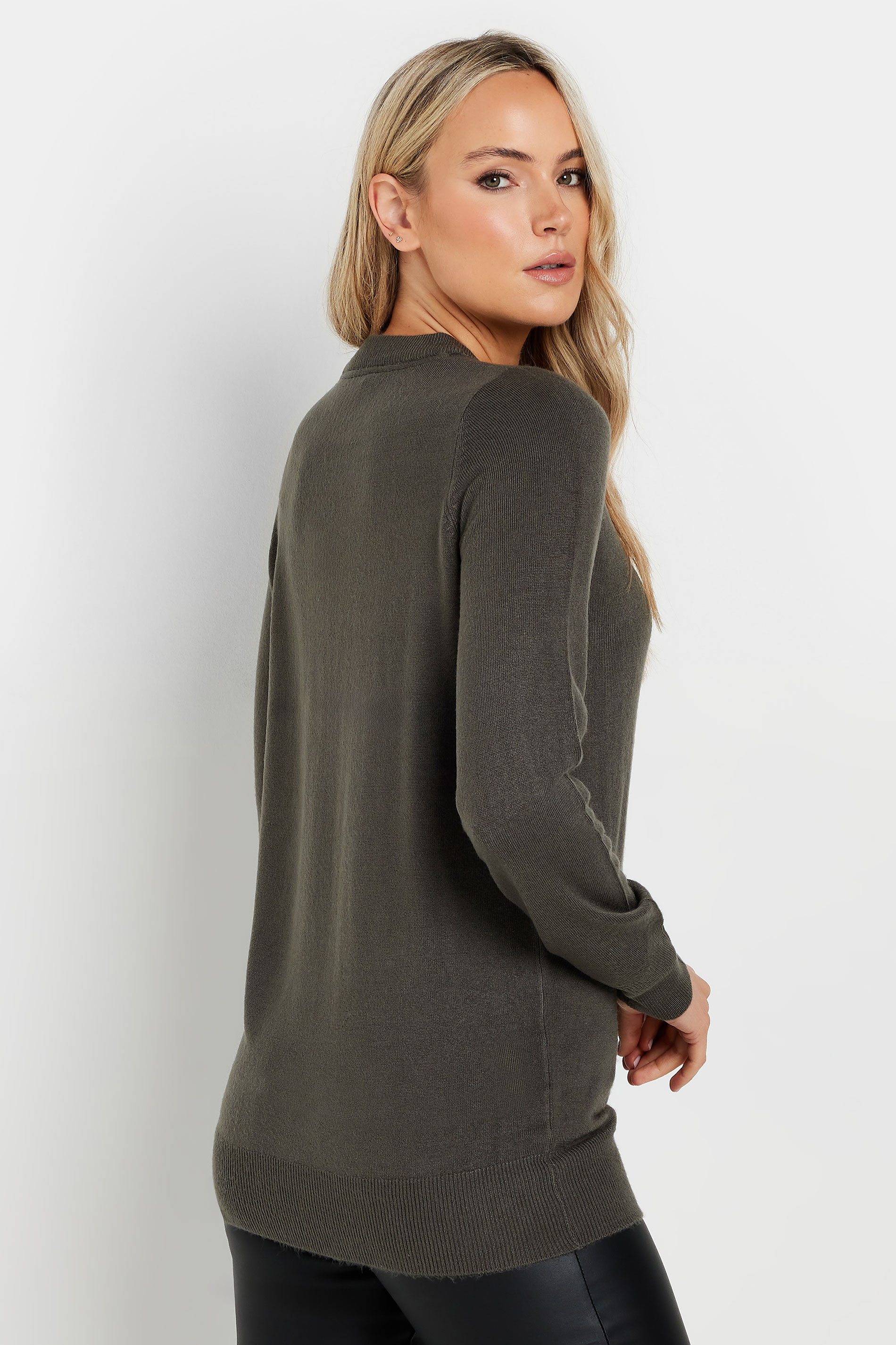 LTS Tall Charcoal Grey Crew Neck Long Sleeve Jumper | Long Tall Sally 4