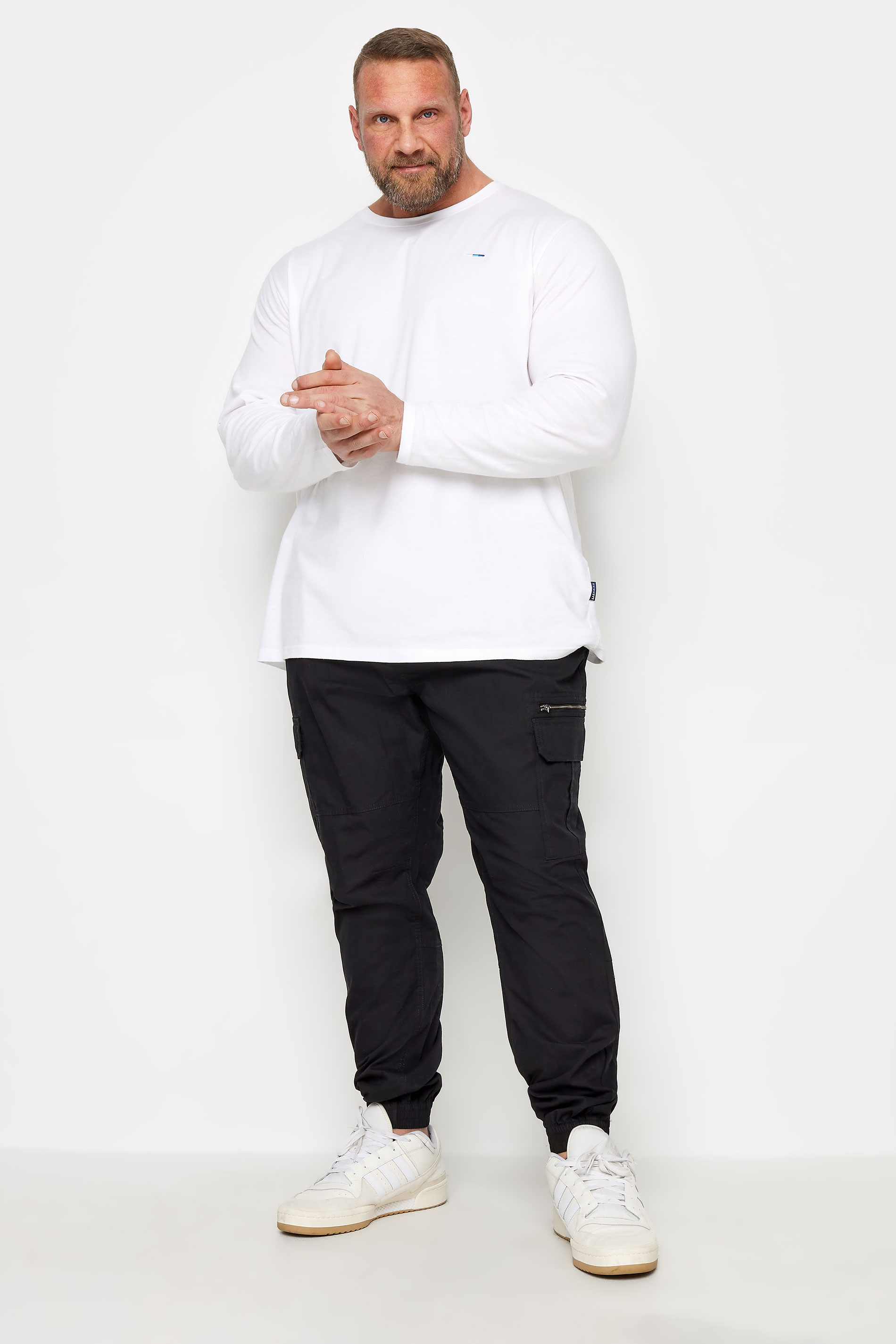 BadRhino Big & Tall Black Ripstop Cargo Trousers | BadRhino 2